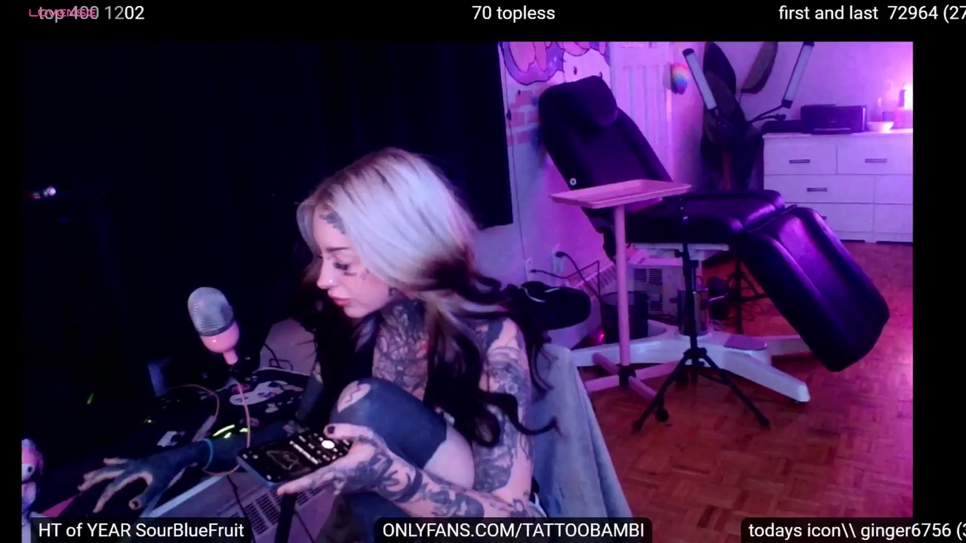 Gallery image thumbnail from Tattoobambi's myfreecams stream on, 09/27/2024, 24:43 image 3 of 20