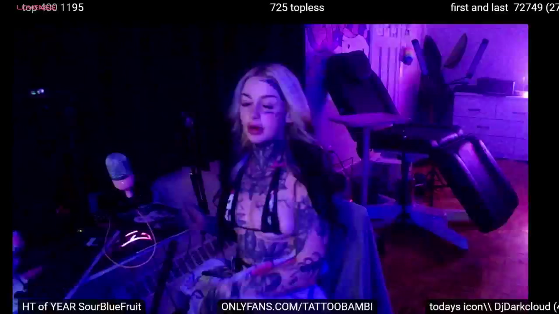 Gallery image thumbnail from Tattoobambi's myfreecams stream on, 09/27/2024, 24:43 image 15 of 20