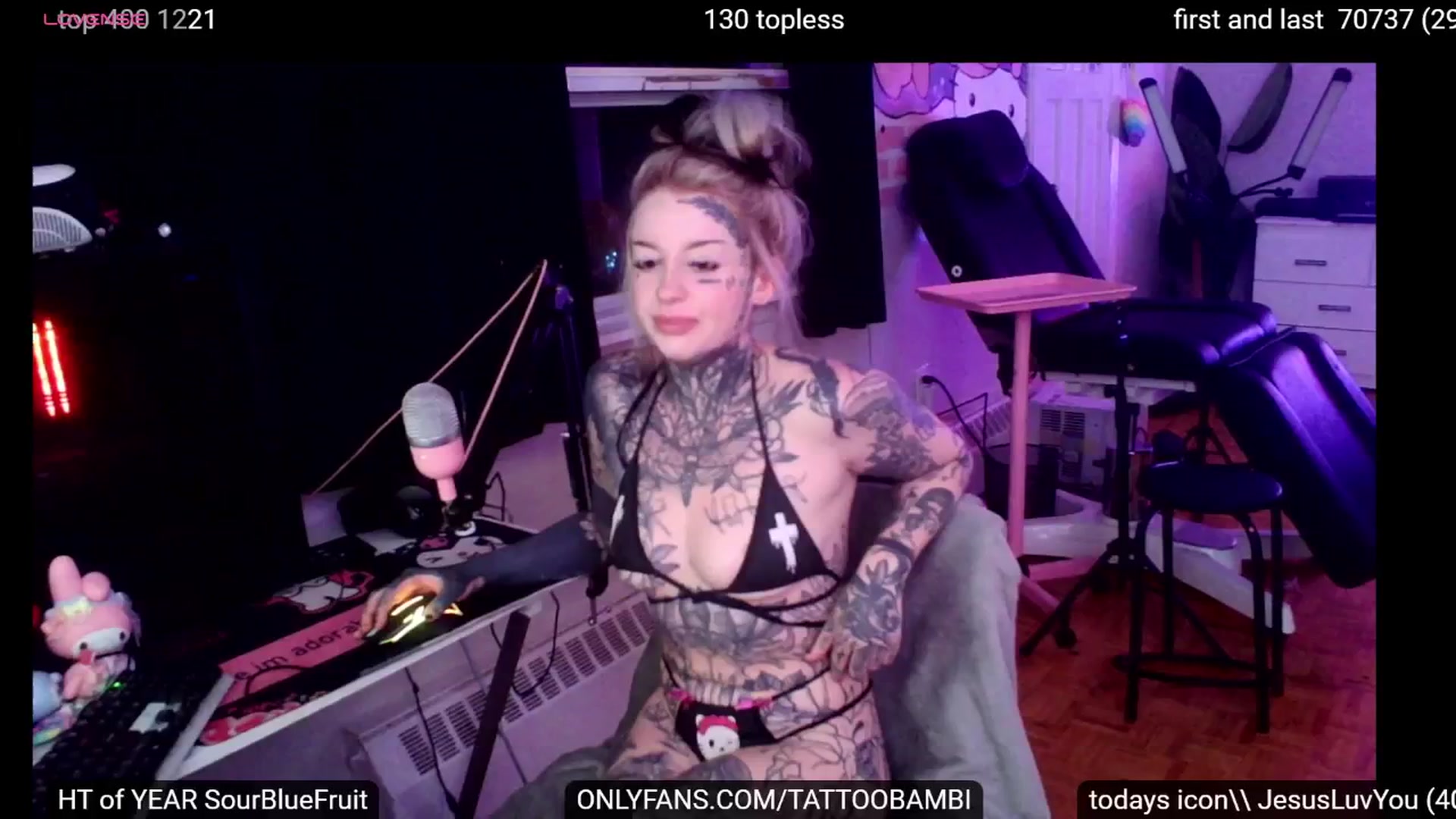 Gallery image thumbnail from Tattoobambi's myfreecams stream on, 09/29/2024, 03:17 image 2 of 20