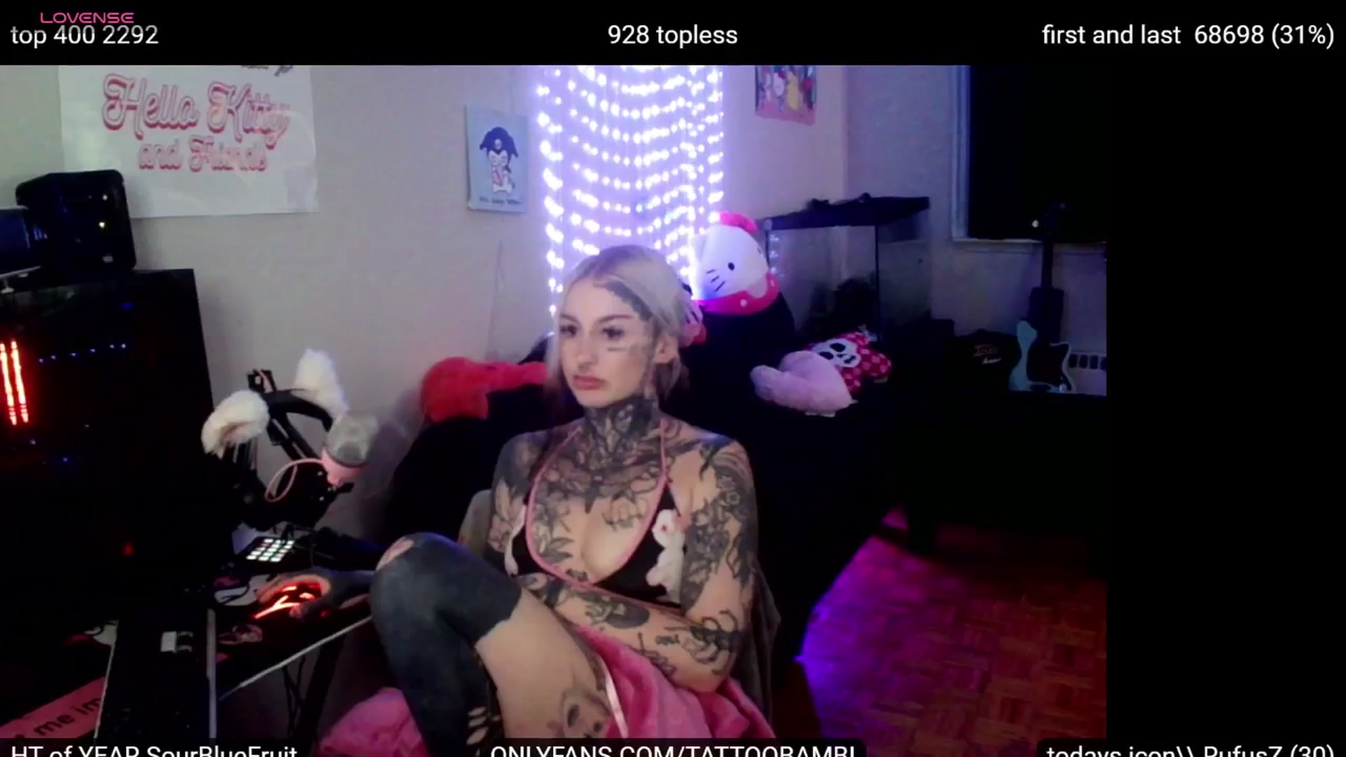 Gallery image thumbnail from Tattoobambi's myfreecams stream on, 10/01/2024, 23:53 image 9 of 20