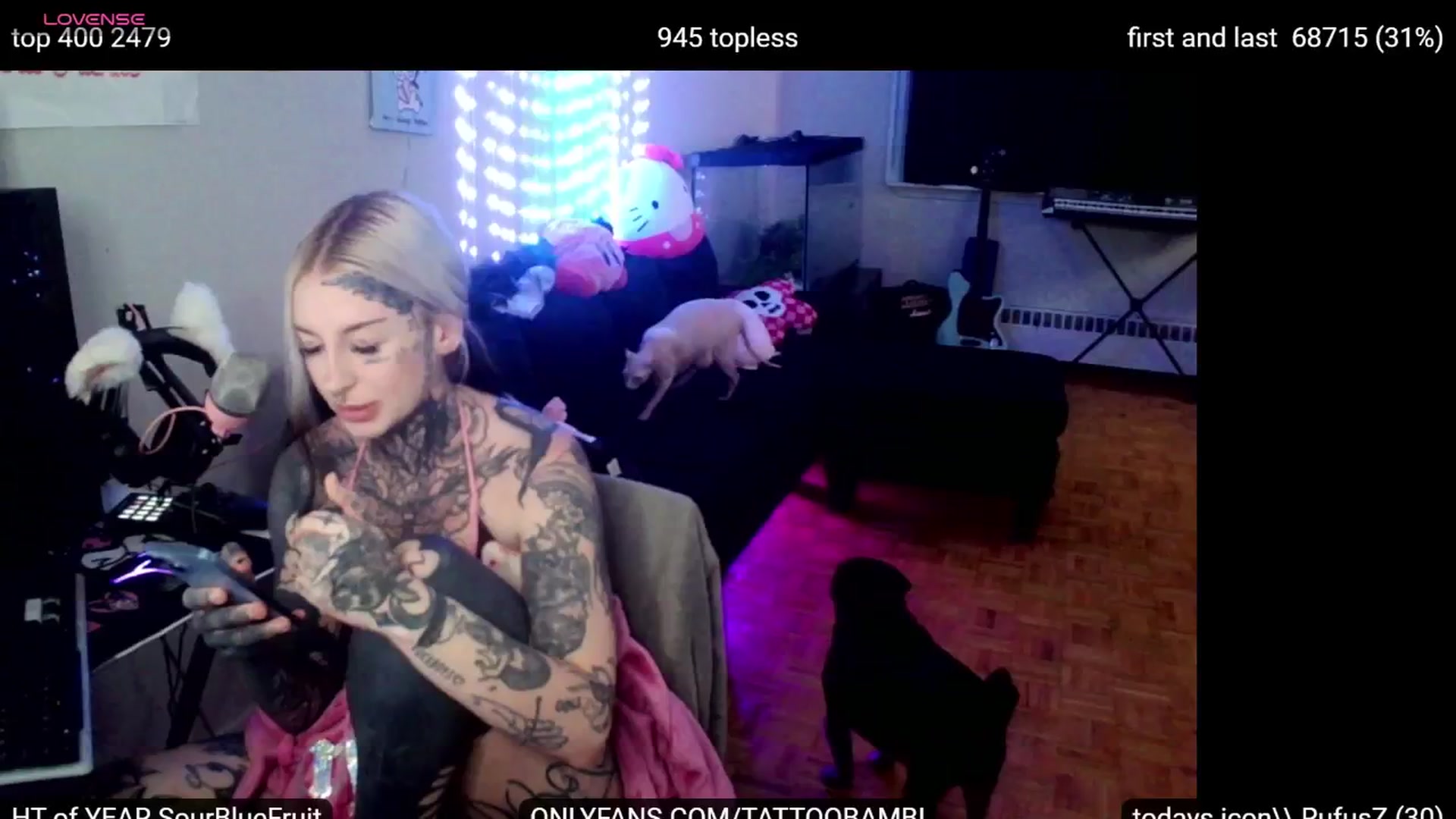 Gallery image thumbnail from Tattoobambi's myfreecams stream on, 10/01/2024, 23:53 image 7 of 20