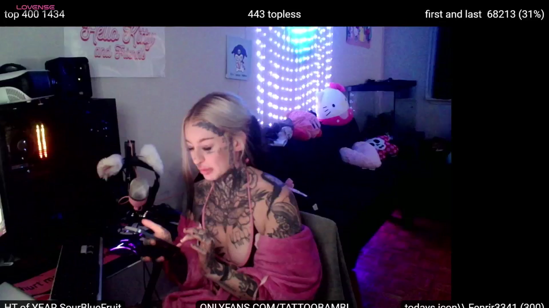 Gallery image thumbnail from Tattoobambi's myfreecams stream on, 10/02/2024, 02:28 image 10 of 20