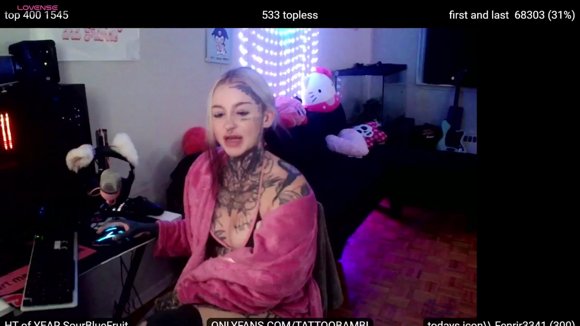 Gallery image thumbnail from Tattoobambi's myfreecams stream on, 10/02/2024, 02:28 image 8 of 20