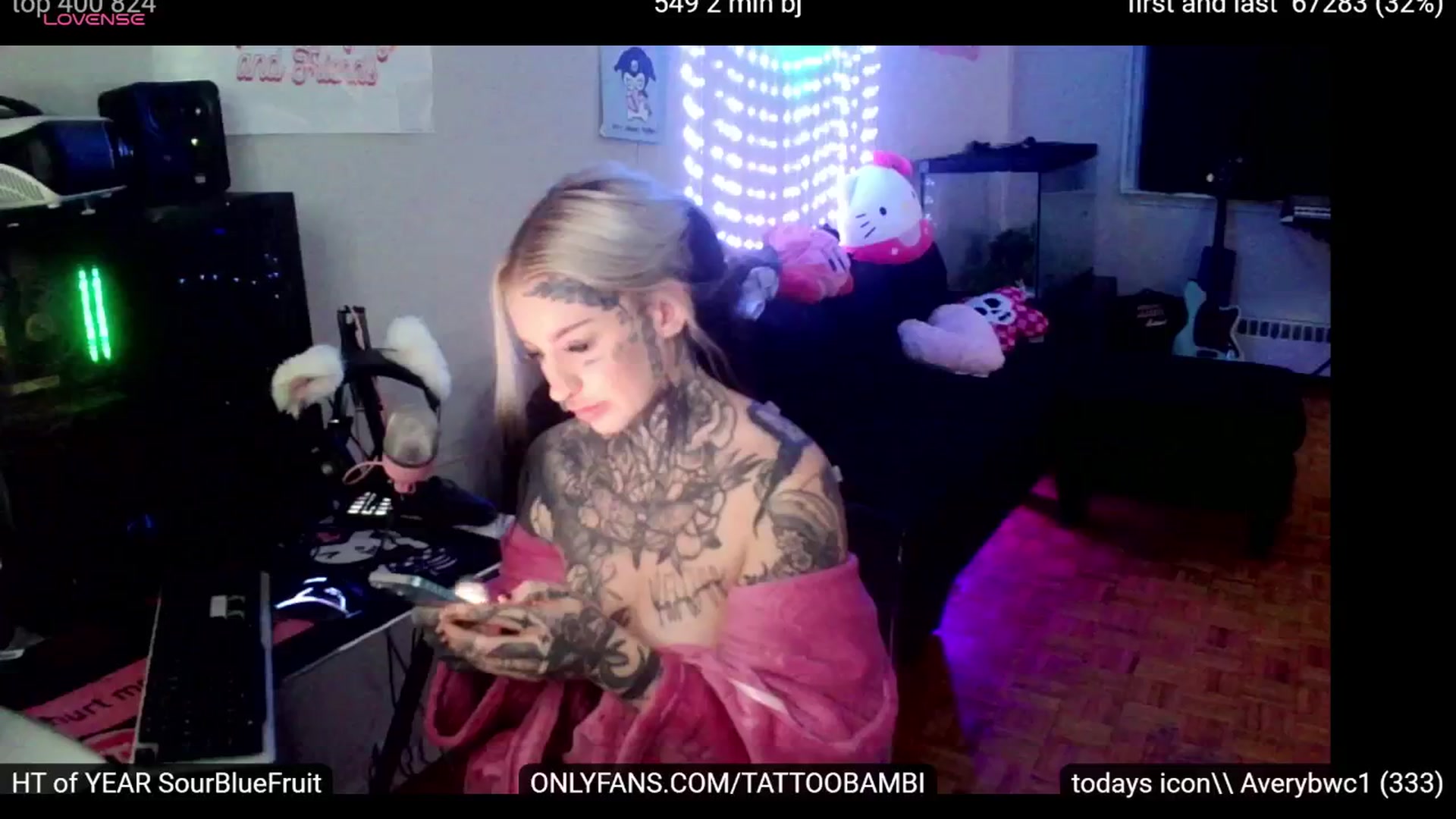 Gallery image thumbnail from Tattoobambi's myfreecams stream on, 10/02/2024, 02:28 image 13 of 20