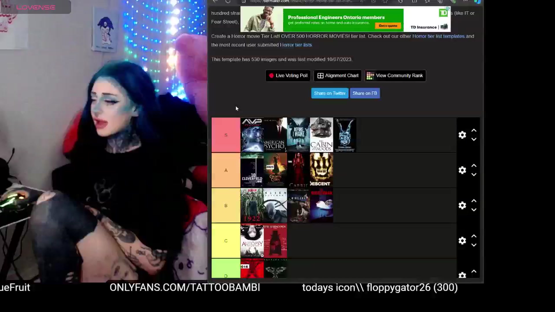 Gallery image thumbnail from Tattoobambi's myfreecams stream on, 10/20/2024, 01:53 image 15 of 20