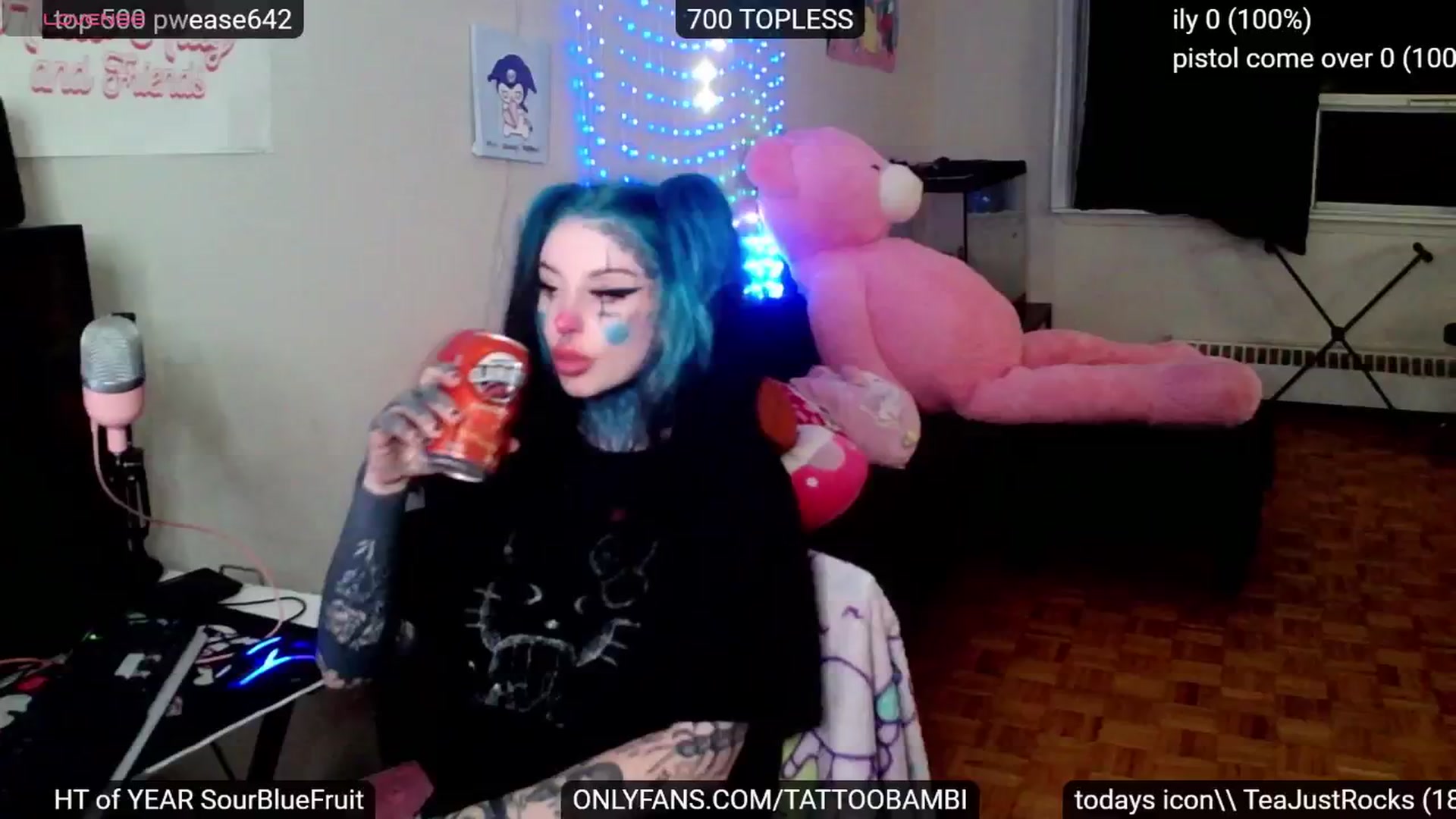 Gallery image thumbnail from Tattoobambi's myfreecams stream on, 10/22/2024, 24:01 image 6 of 20