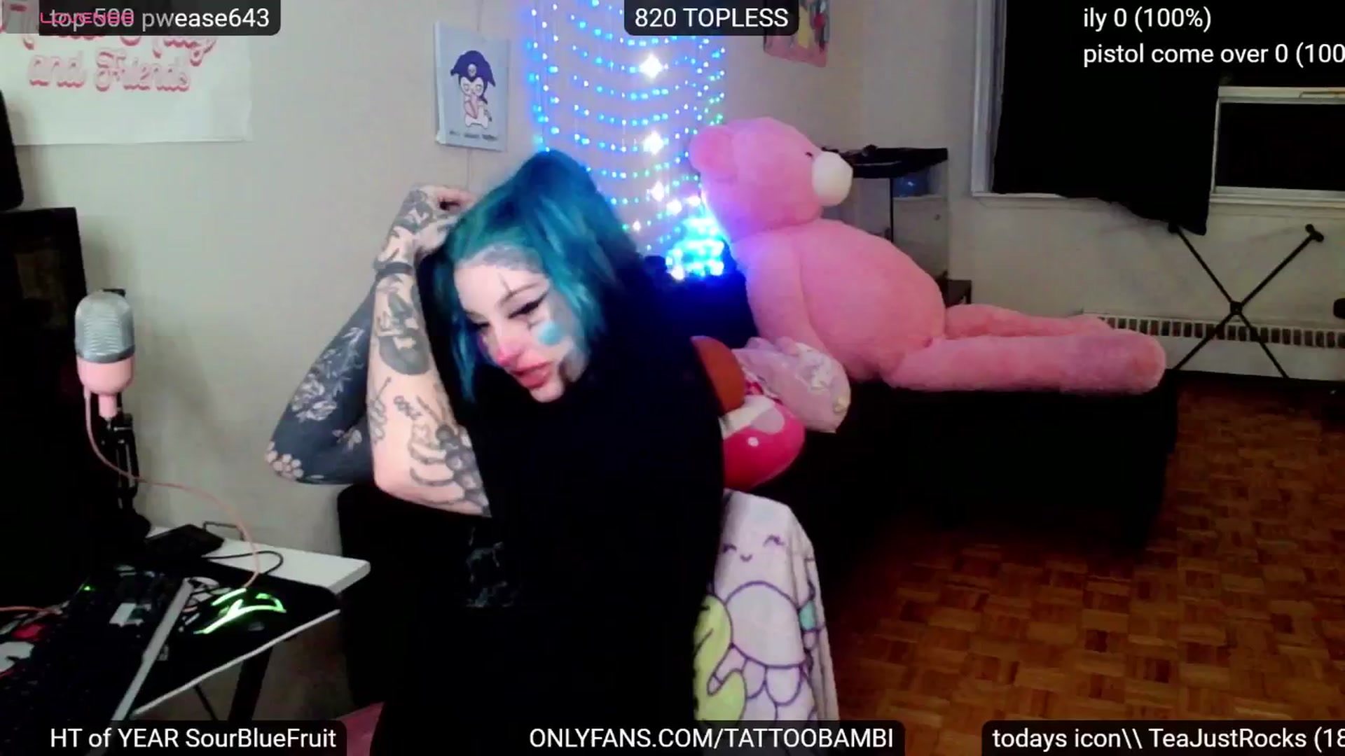 Gallery image thumbnail from Tattoobambi's myfreecams stream on, 10/22/2024, 24:01 image 1 of 20