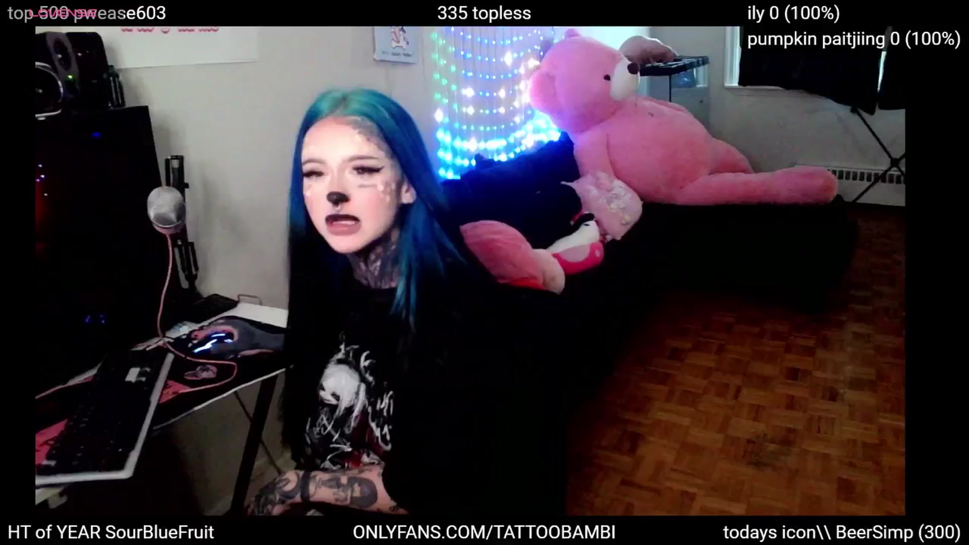 Gallery image thumbnail from Tattoobambi's myfreecams stream on, 10/24/2024, 23:53 image 5 of 20