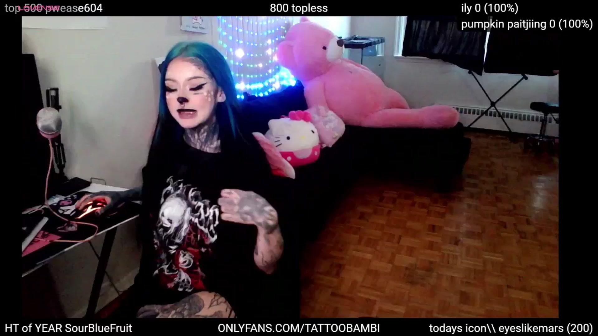 Gallery image thumbnail from Tattoobambi's myfreecams stream on, 10/24/2024, 23:53 image 2 of 20