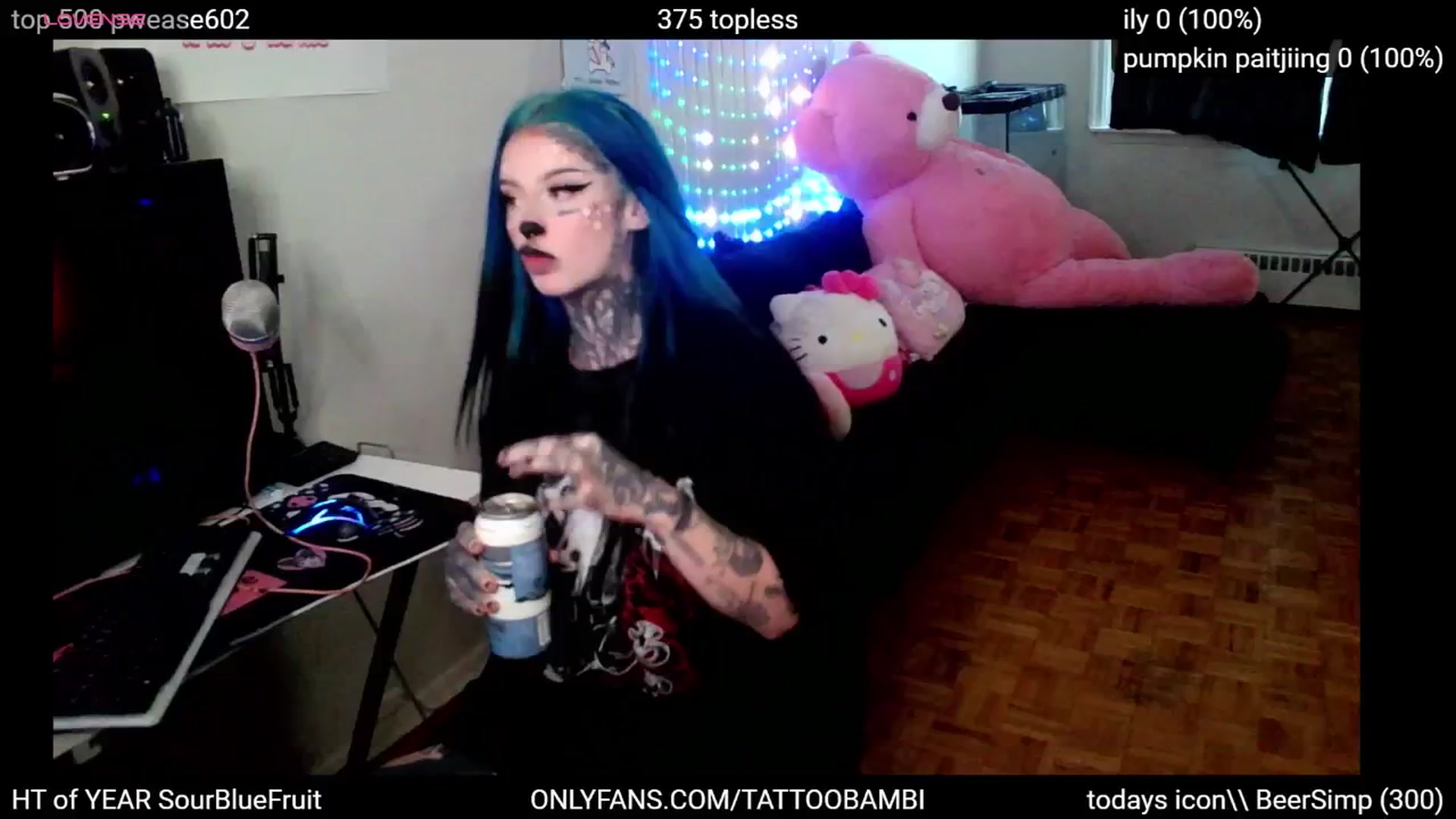 Gallery image thumbnail from Tattoobambi's myfreecams stream on, 10/24/2024, 23:53 image 4 of 20