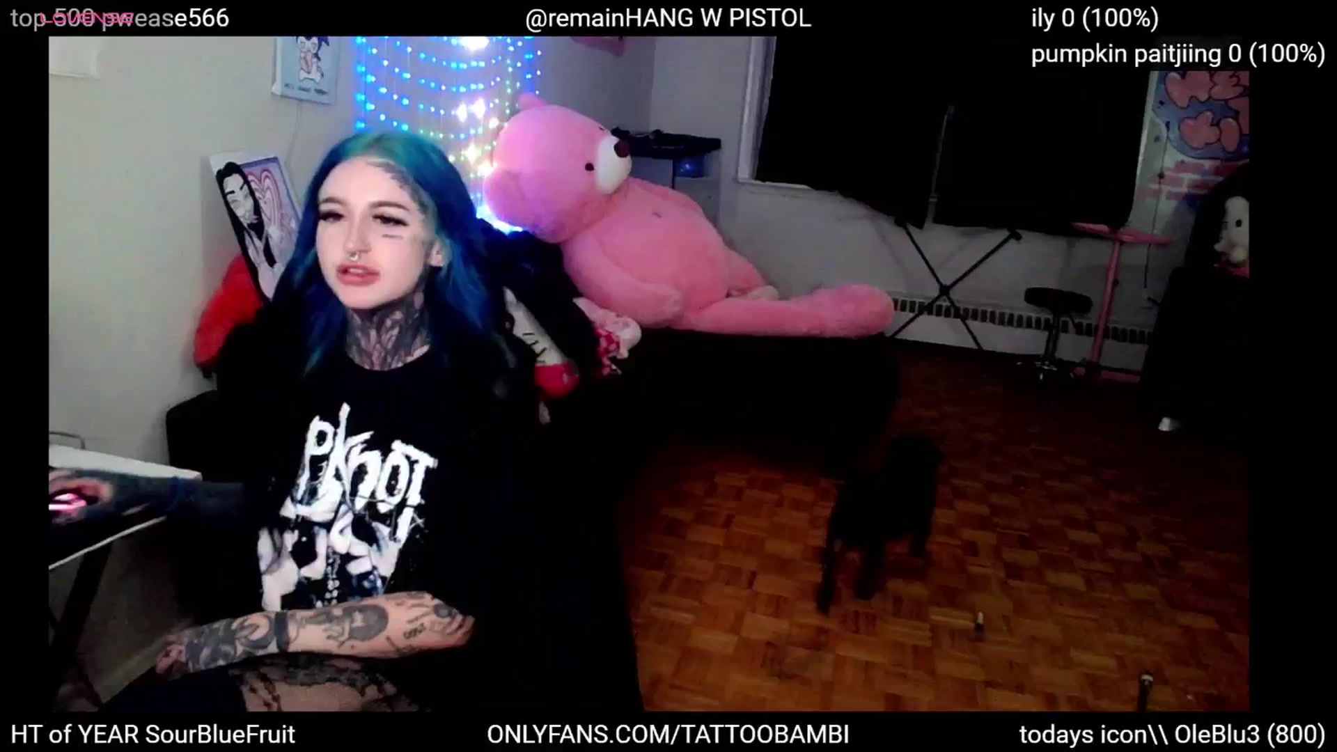 Gallery image thumbnail from Tattoobambi's myfreecams stream on, 10/26/2024, 24:03 image 20 of 20