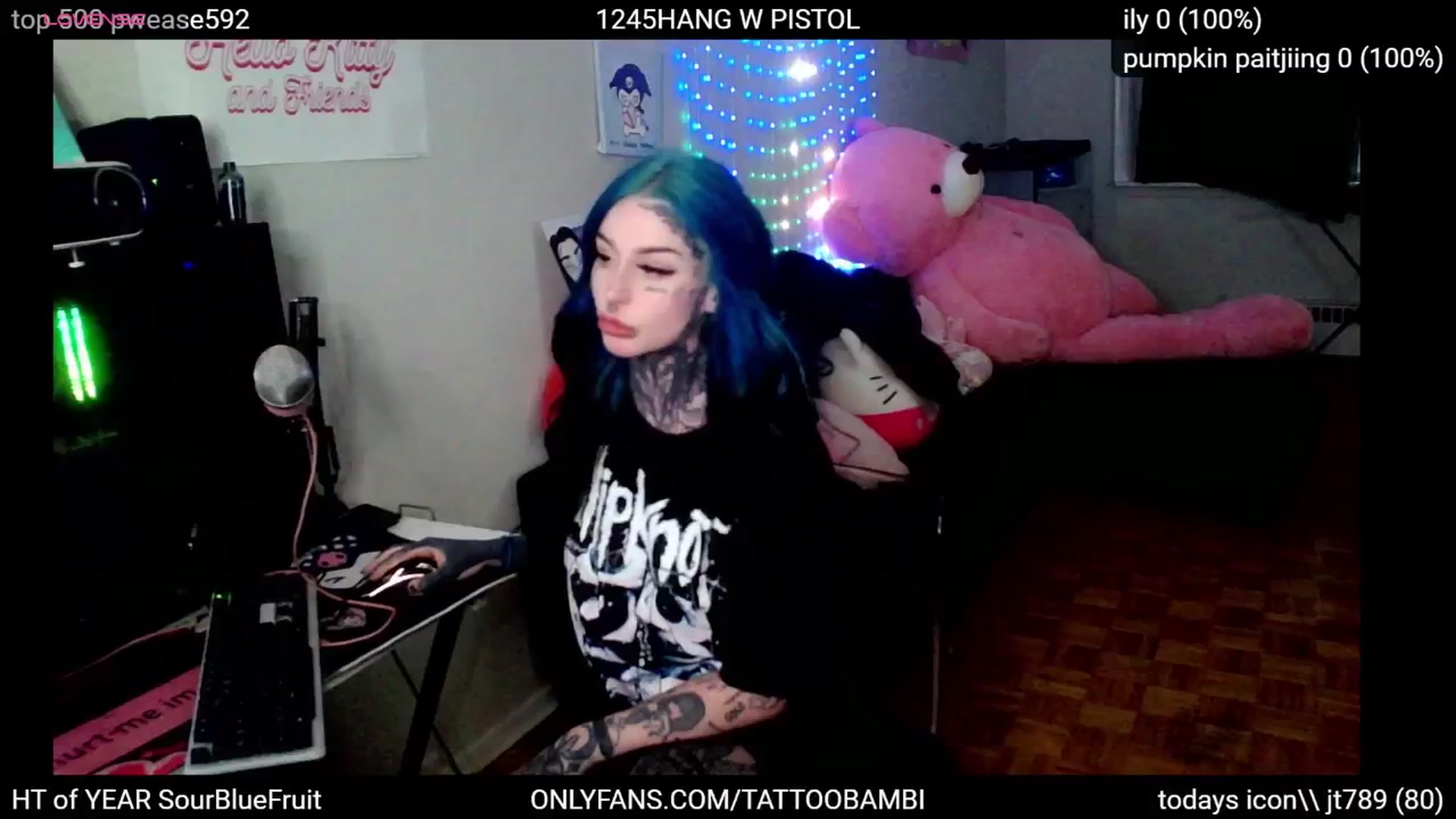Gallery image thumbnail from Tattoobambi's myfreecams stream on, 10/26/2024, 24:03 image 5 of 20