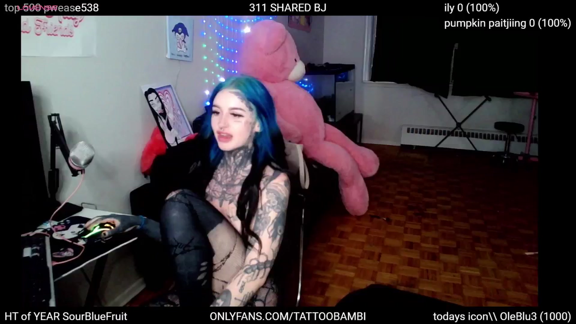 Gallery image thumbnail from Tattoobambi's myfreecams stream on, 10/26/2024, 01:35 image 6 of 20