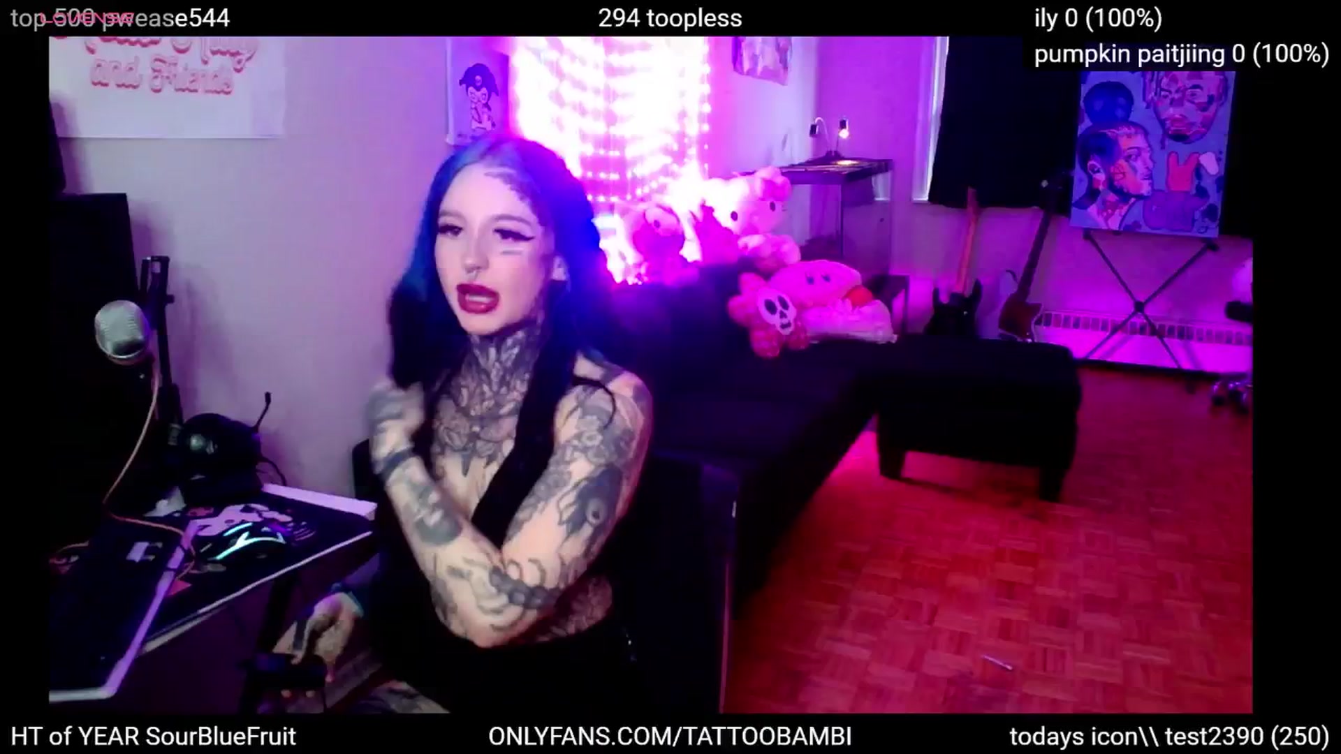 Gallery image thumbnail from Tattoobambi's myfreecams stream on, 10/30/2024, 24:08 image 5 of 20