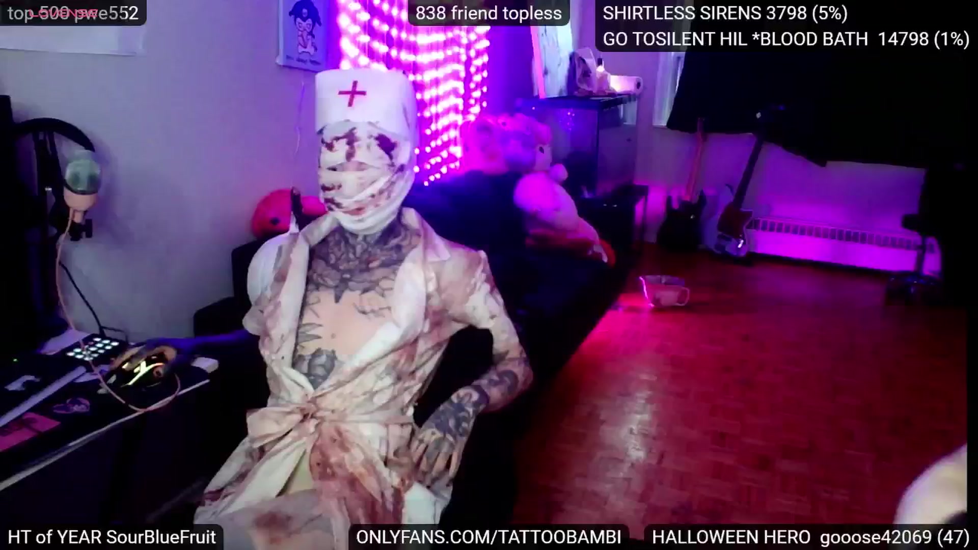 Gallery image thumbnail from Tattoobambi's myfreecams stream on, 10/31/2024, 21:31 image 2 of 20