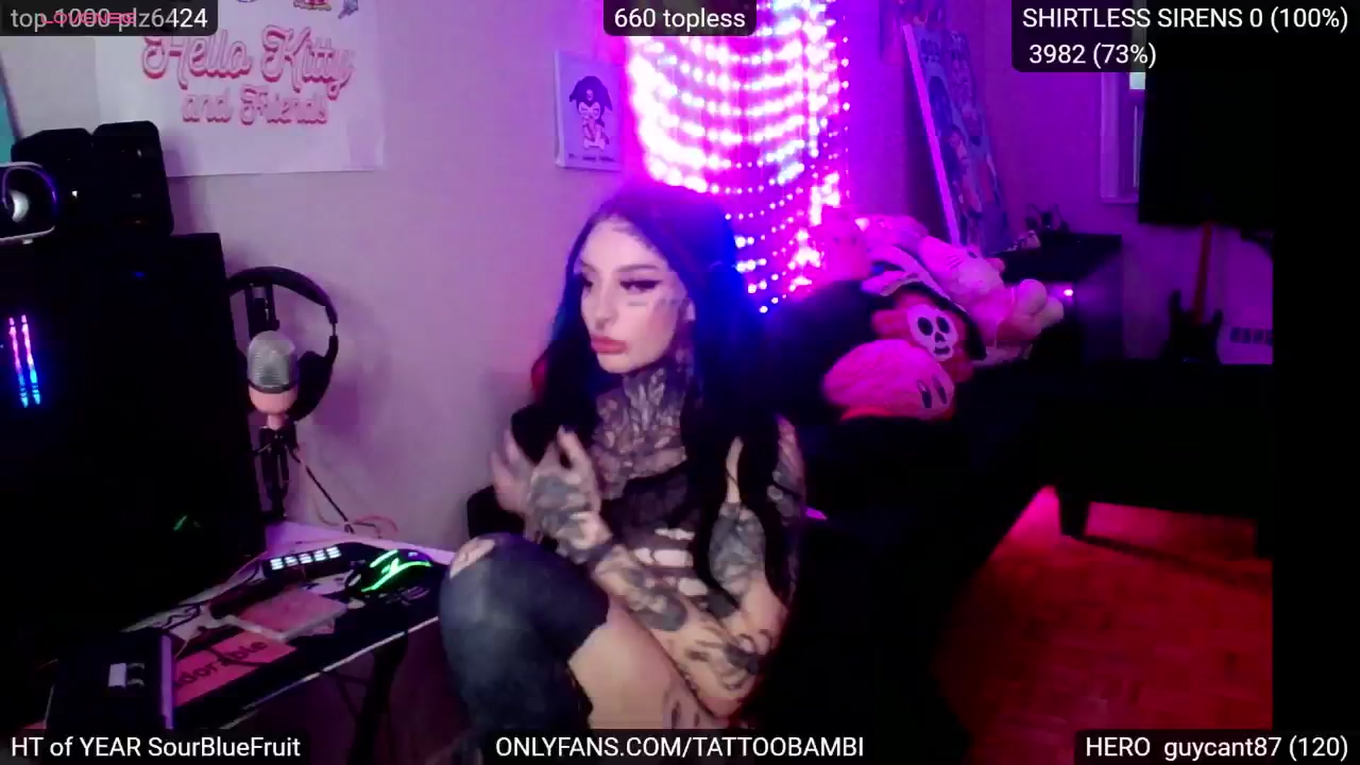 Gallery image thumbnail from Tattoobambi's myfreecams stream on, 11/06/2024, 23:30 image 8 of 20