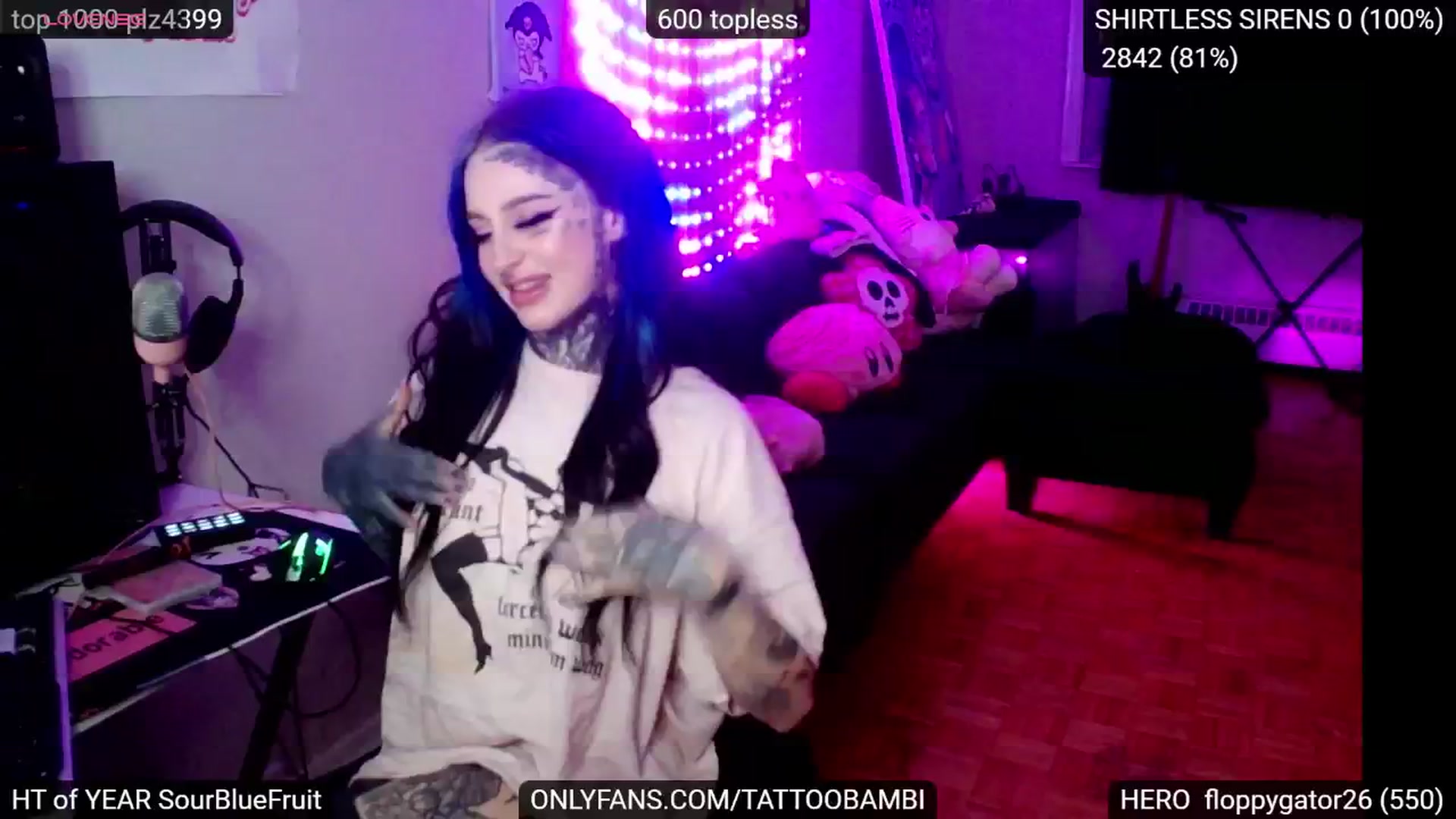 Gallery image thumbnail from Tattoobambi's myfreecams stream on, 11/07/2024, 02:20 image 8 of 20