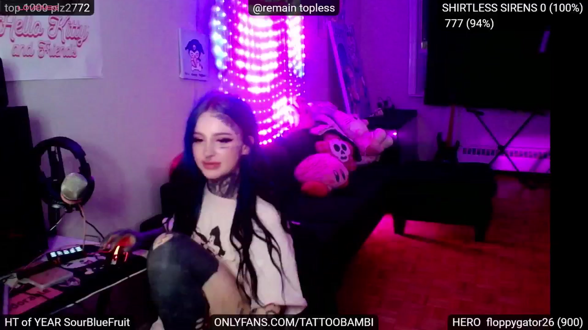 Gallery image thumbnail from Tattoobambi's myfreecams stream on, 11/07/2024, 02:20 image 19 of 20