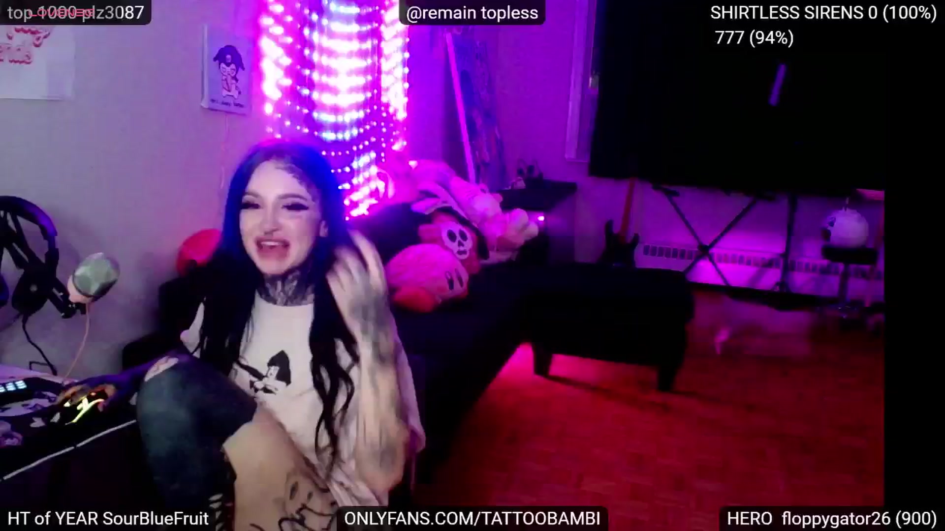 Gallery image thumbnail from Tattoobambi's myfreecams stream on, 11/07/2024, 02:20 image 18 of 20