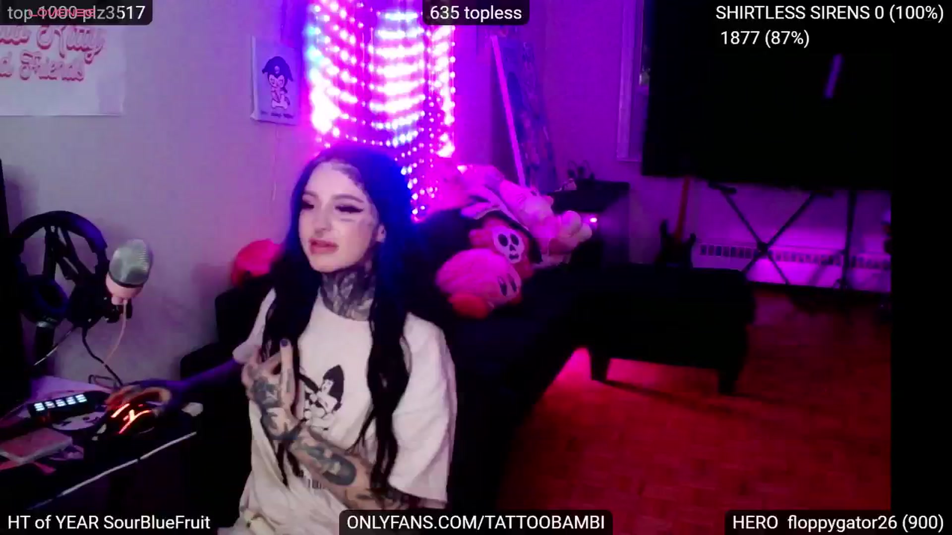 Gallery image thumbnail from Tattoobambi's myfreecams stream on, 11/07/2024, 02:20 image 14 of 20