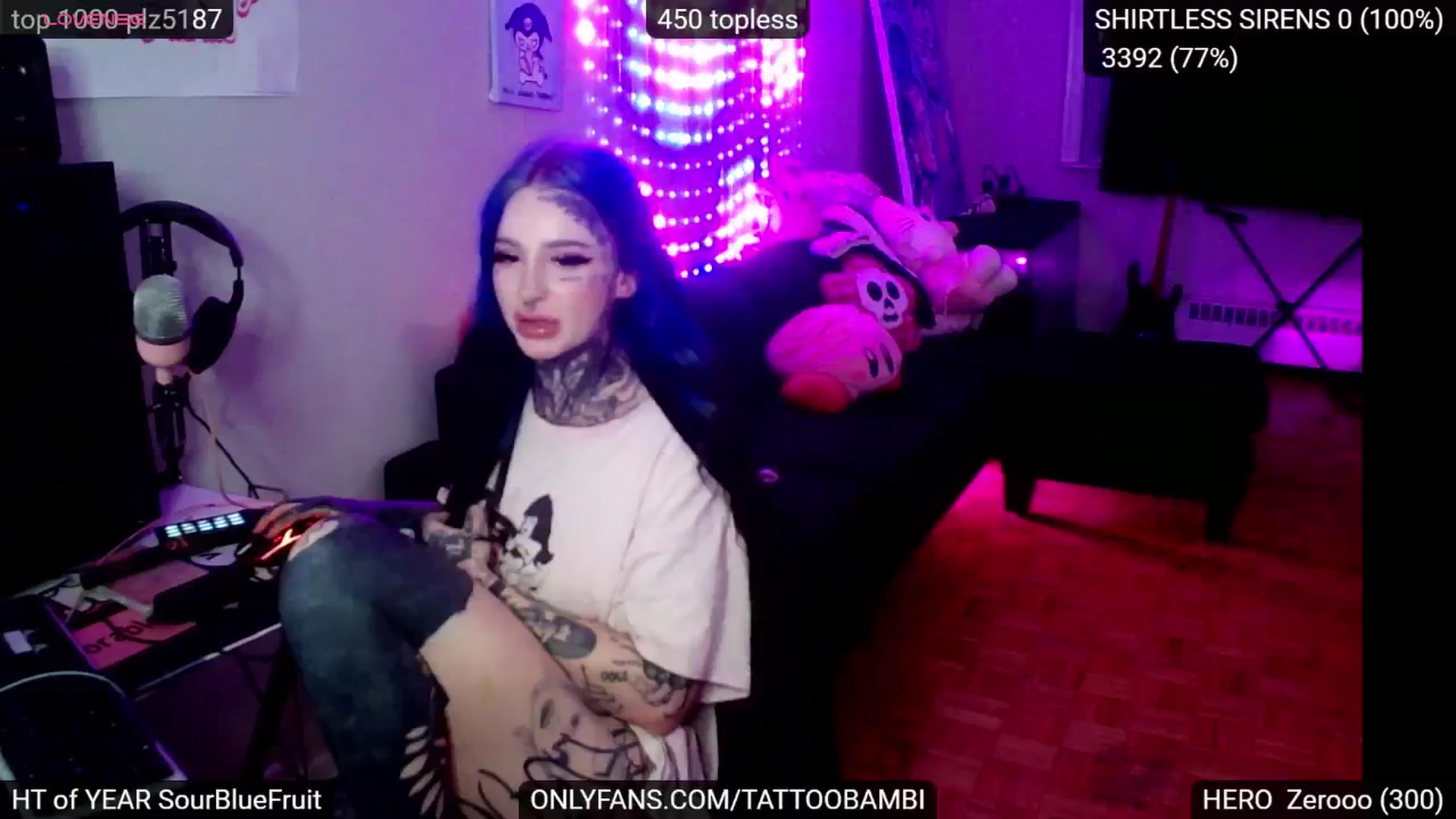 Gallery image thumbnail from Tattoobambi's myfreecams stream on, 11/07/2024, 02:20 image 1 of 20