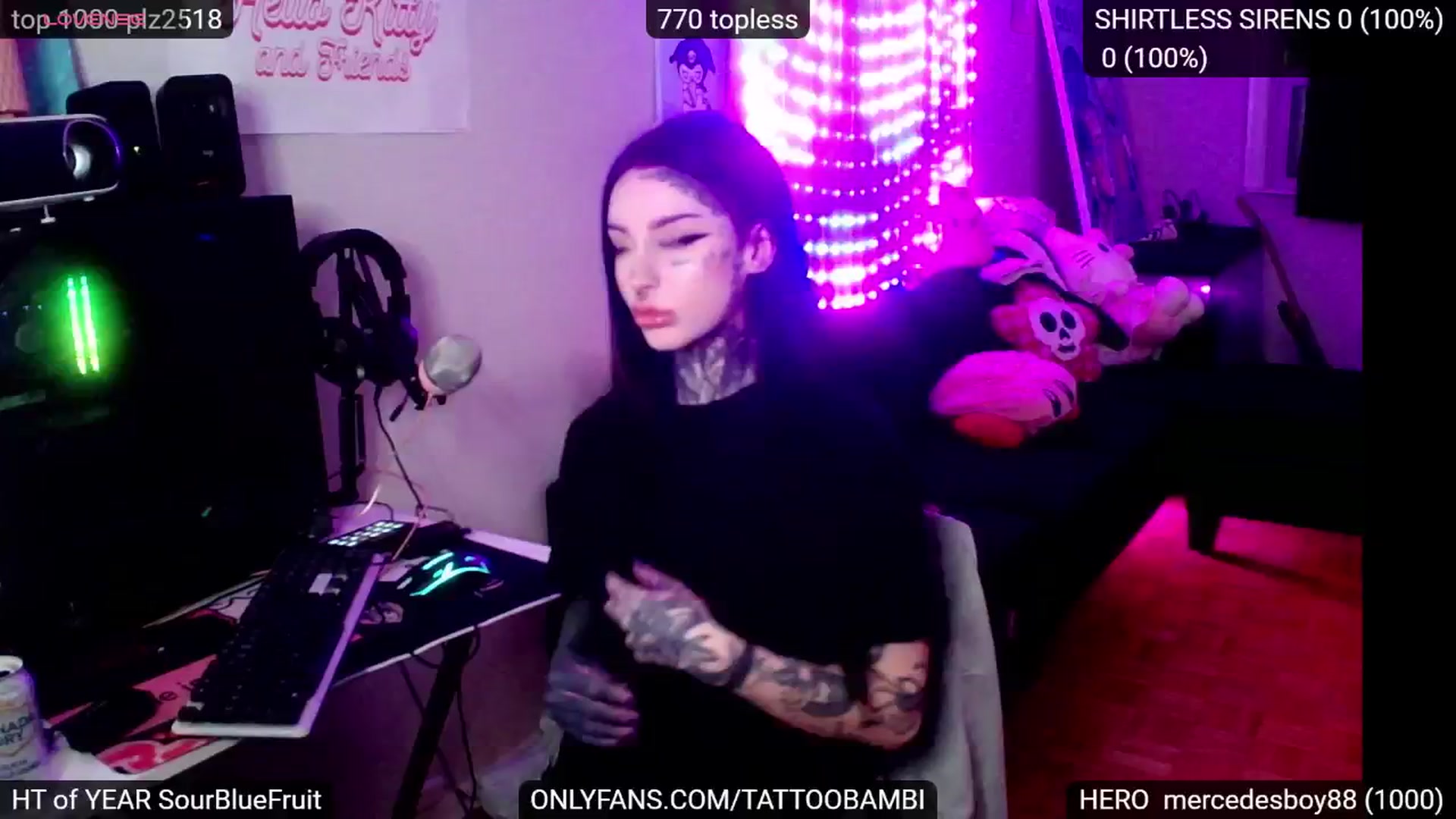 Gallery image thumbnail from Tattoobambi's myfreecams stream on, 11/08/2024, 24:15 image 15 of 20
