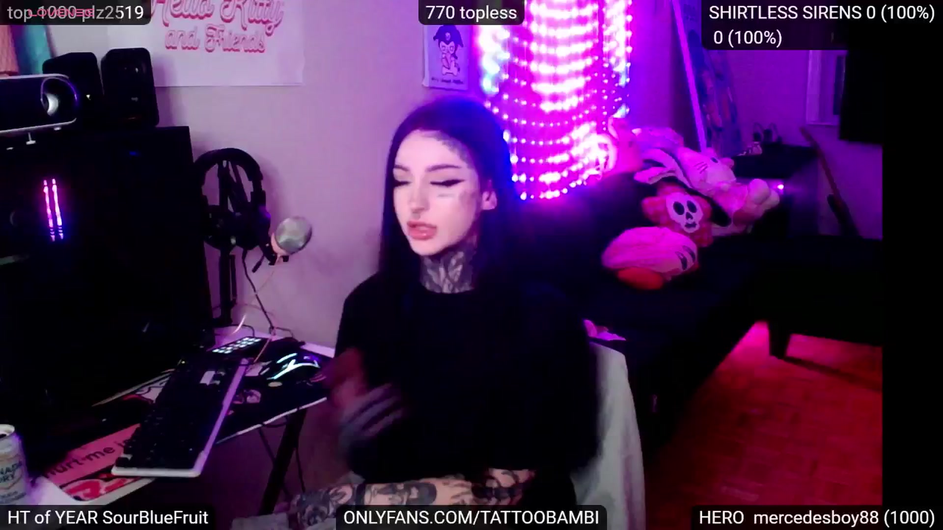 Gallery image thumbnail from Tattoobambi's myfreecams stream on, 11/08/2024, 24:15 image 20 of 20