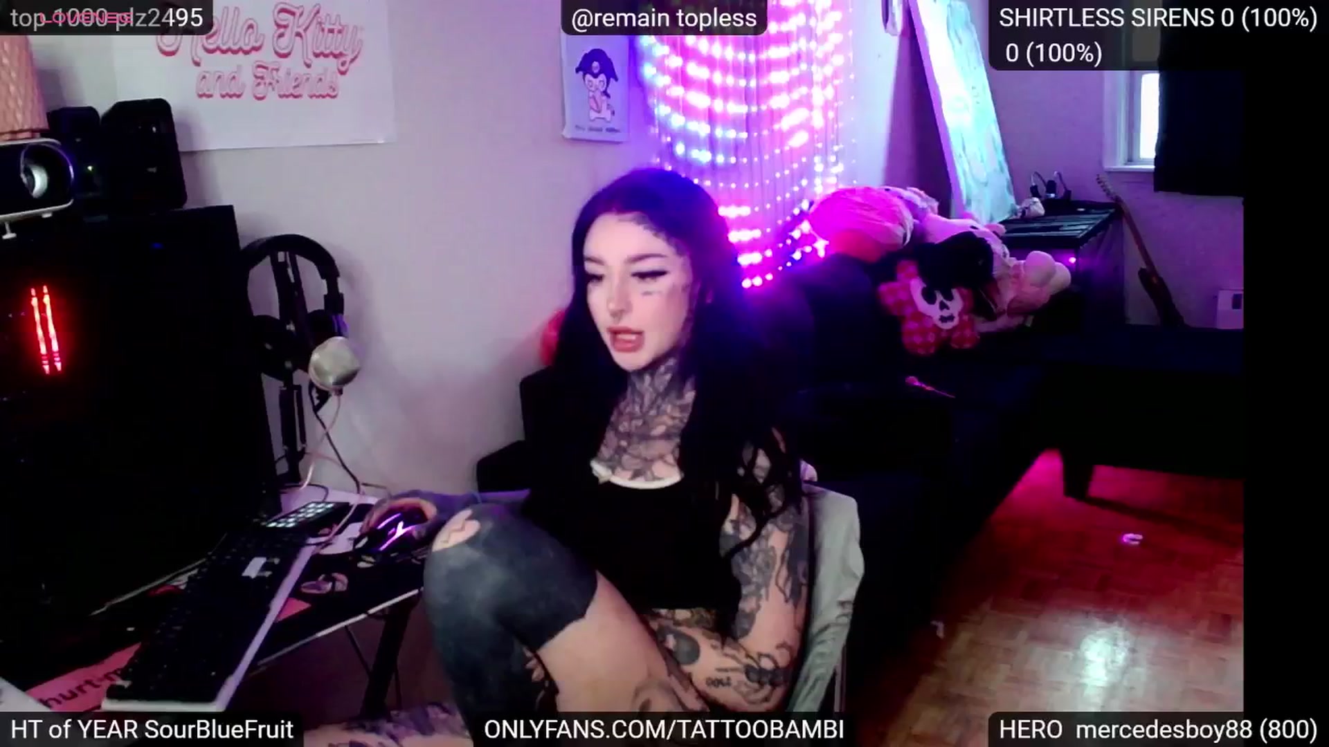 Gallery image thumbnail from Tattoobambi's myfreecams stream on, 11/08/2024, 22:24 image 3 of 20