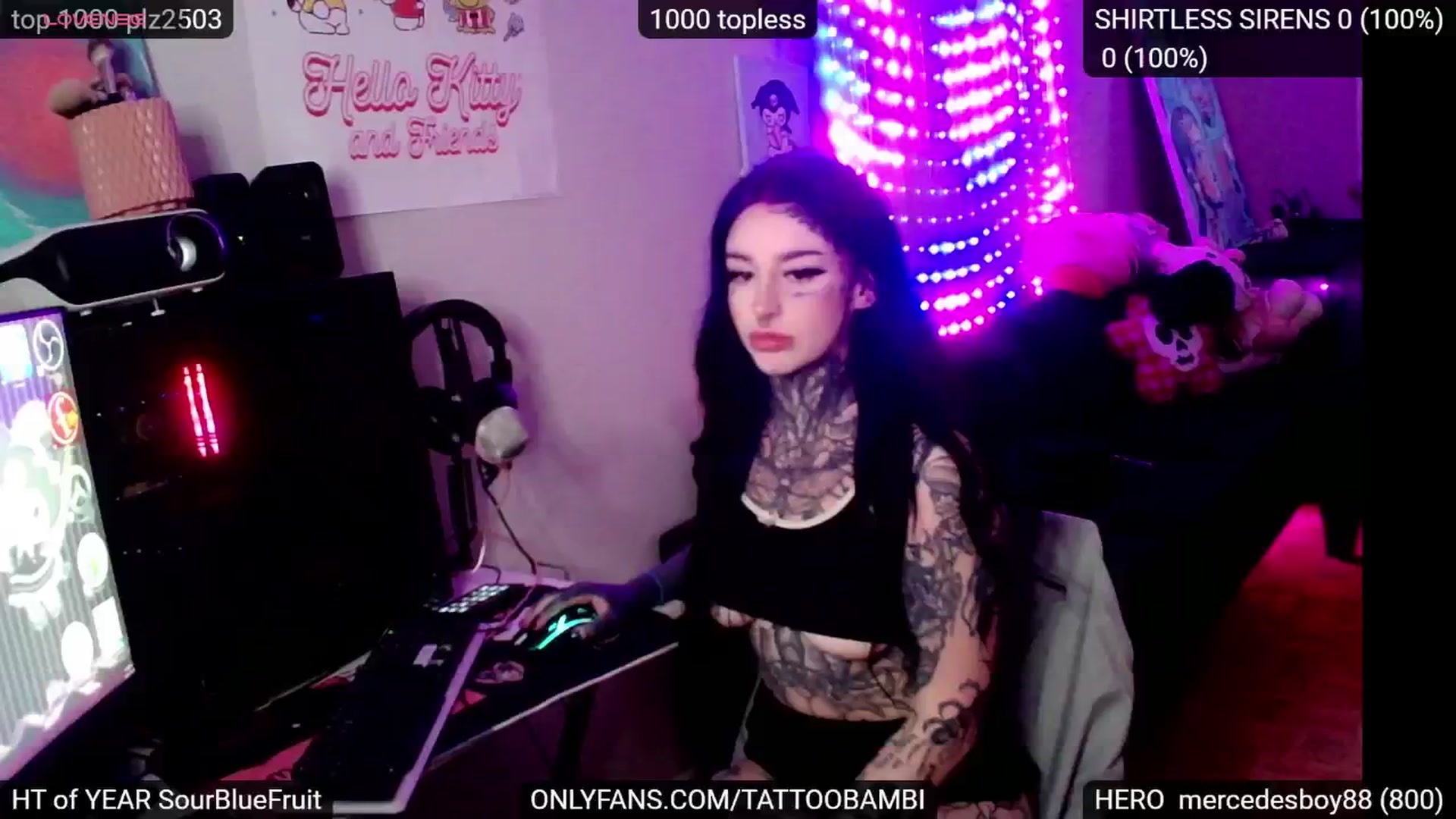 Gallery image thumbnail from Tattoobambi's myfreecams stream on, 11/08/2024, 22:24 image 13 of 20