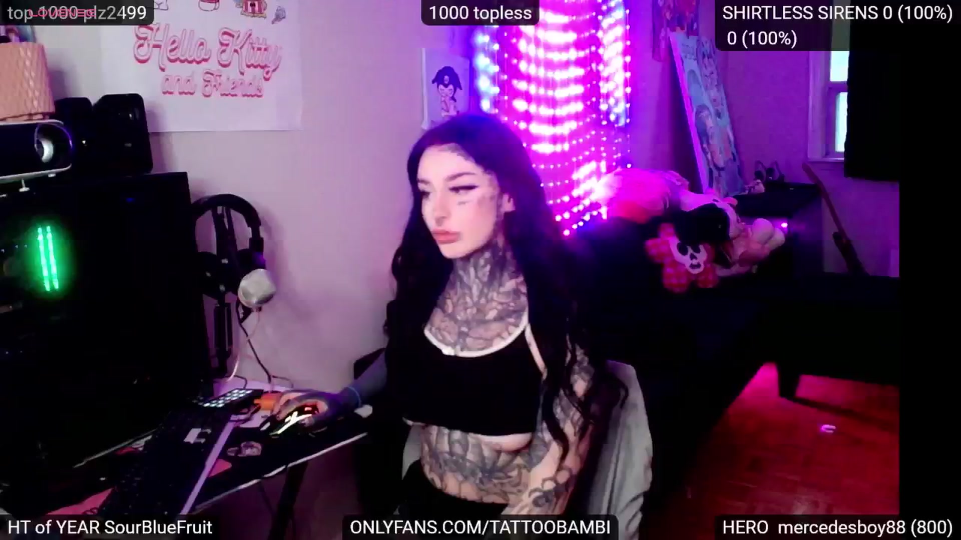 Gallery image thumbnail from Tattoobambi's myfreecams stream on, 11/08/2024, 22:24 image 8 of 20