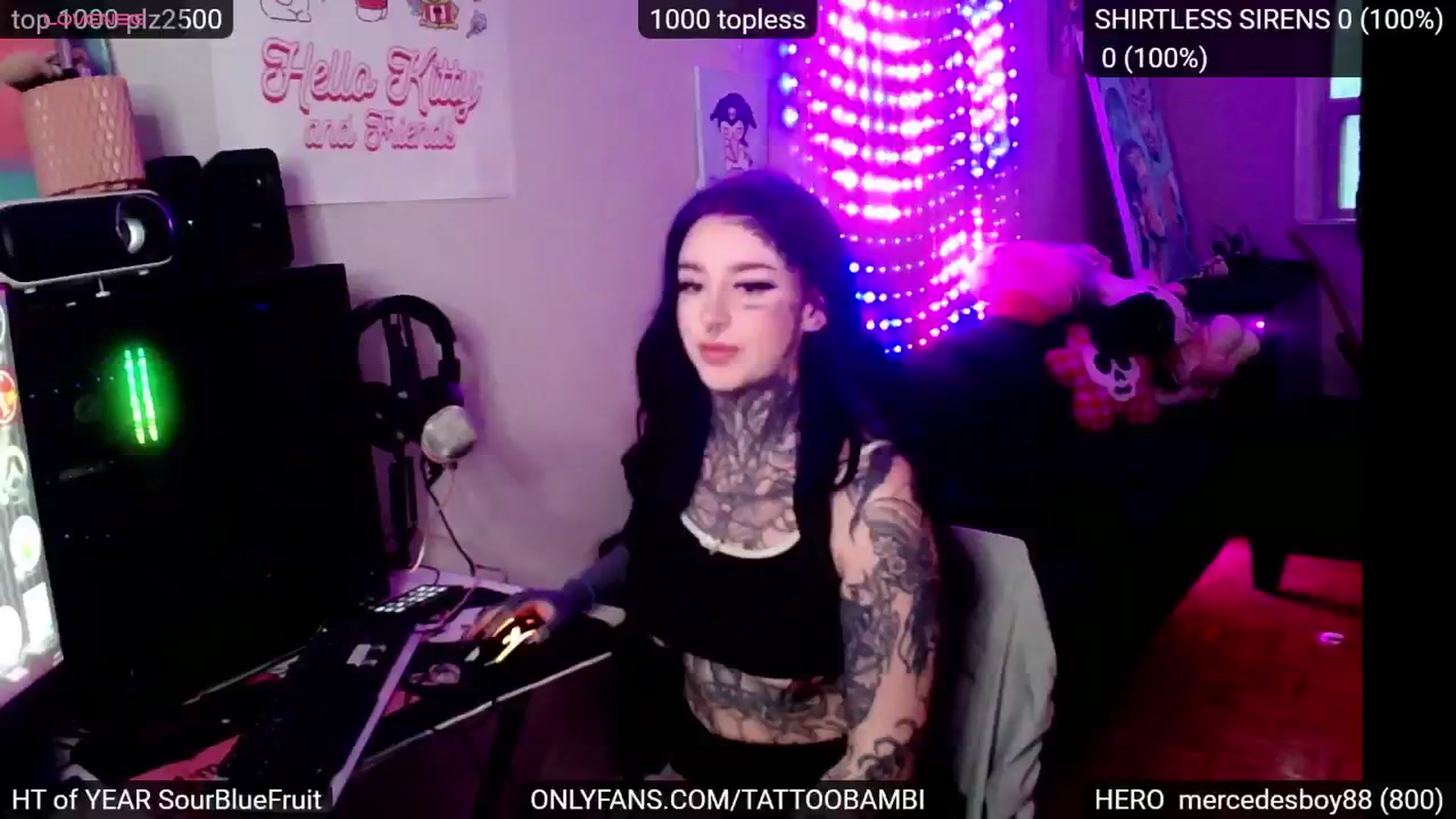 Gallery image thumbnail from Tattoobambi's myfreecams stream on, 11/08/2024, 22:24 image 9 of 20