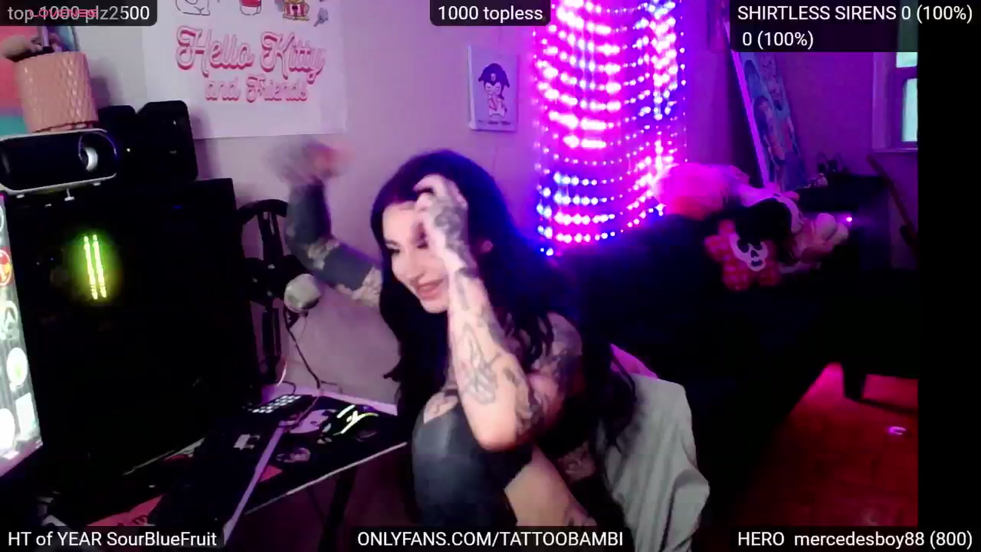 Gallery image thumbnail from Tattoobambi's myfreecams stream on, 11/08/2024, 22:24 image 10 of 20