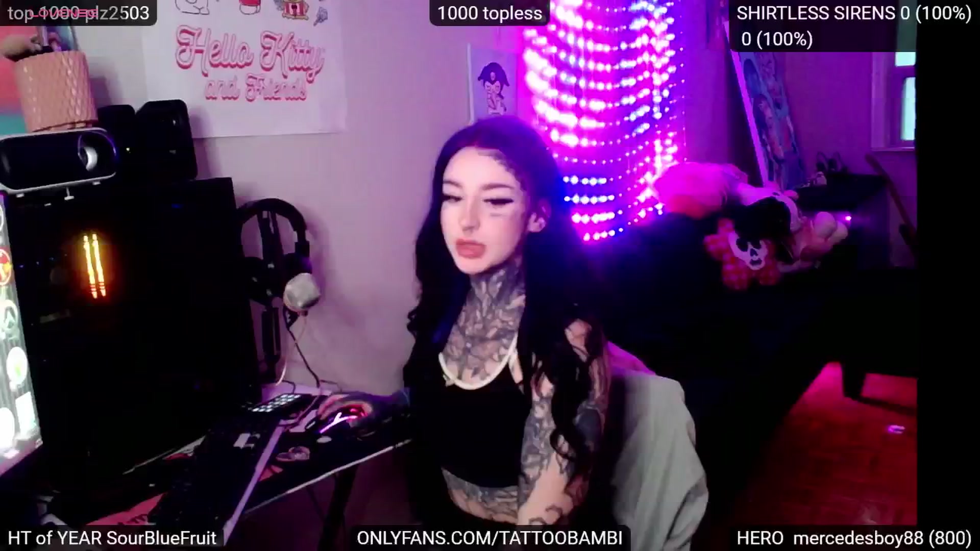 Gallery image thumbnail from Tattoobambi's myfreecams stream on, 11/08/2024, 22:24 image 11 of 20