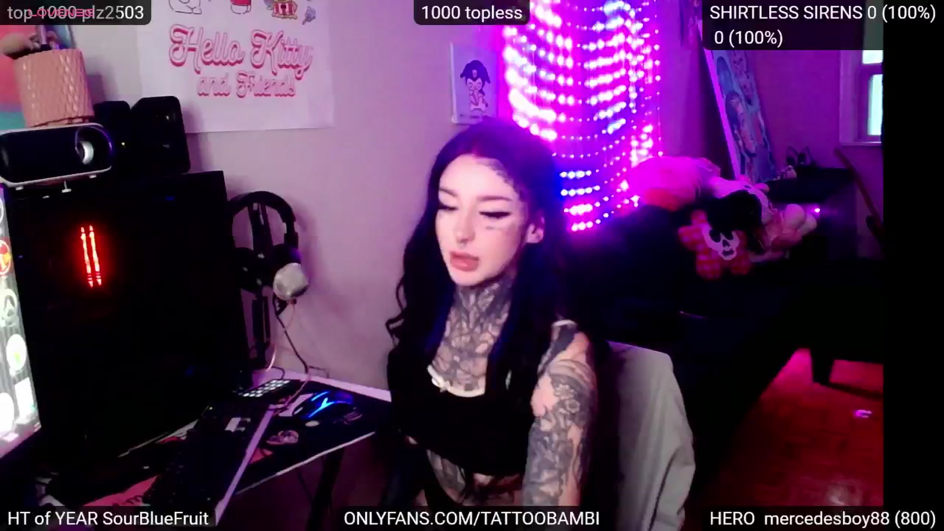 Gallery image thumbnail from Tattoobambi's myfreecams stream on, 11/08/2024, 22:24 image 12 of 20