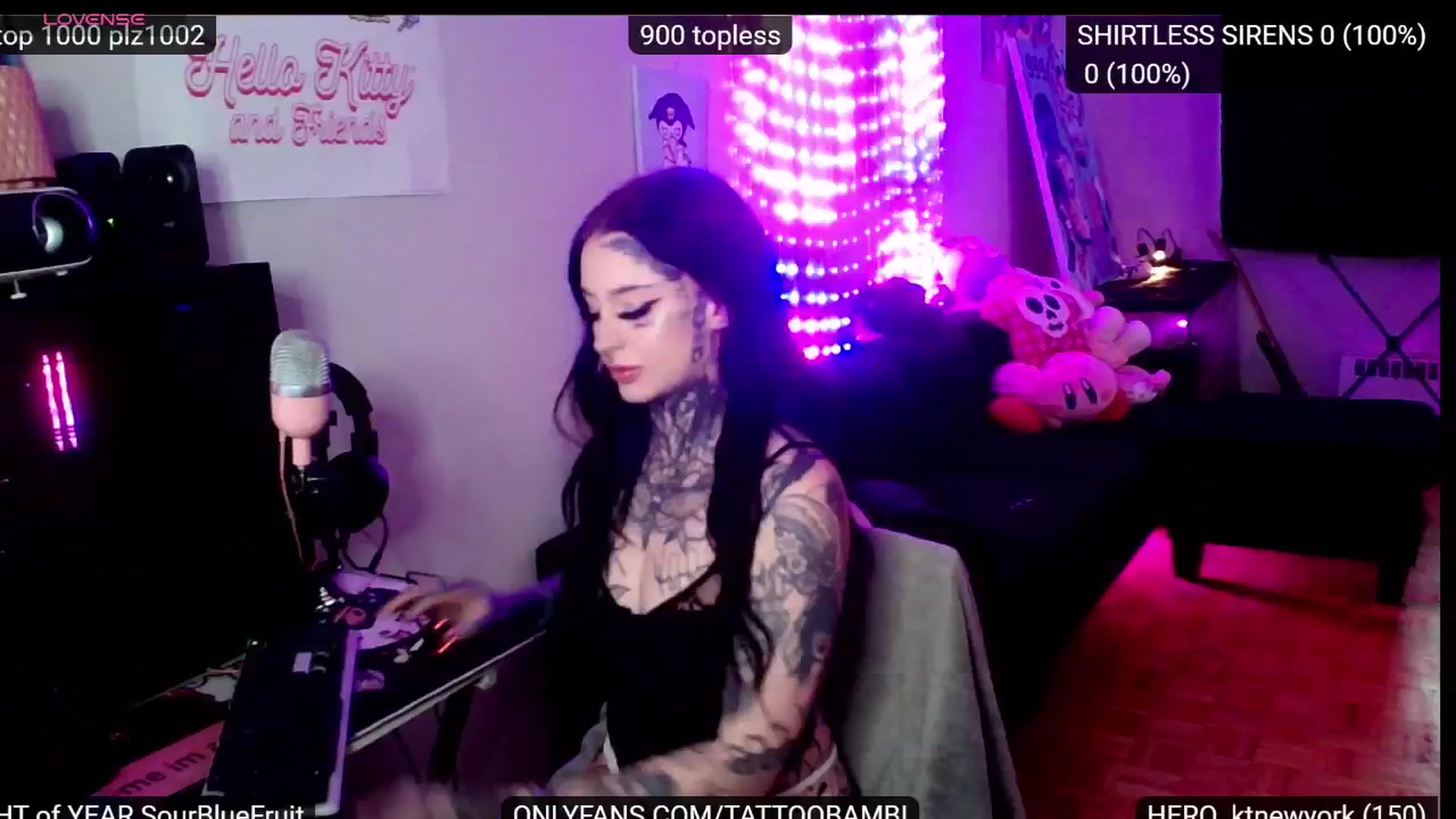 Gallery image thumbnail from Tattoobambi's myfreecams stream on, 11/16/2024, 24:28 image 6 of 20
