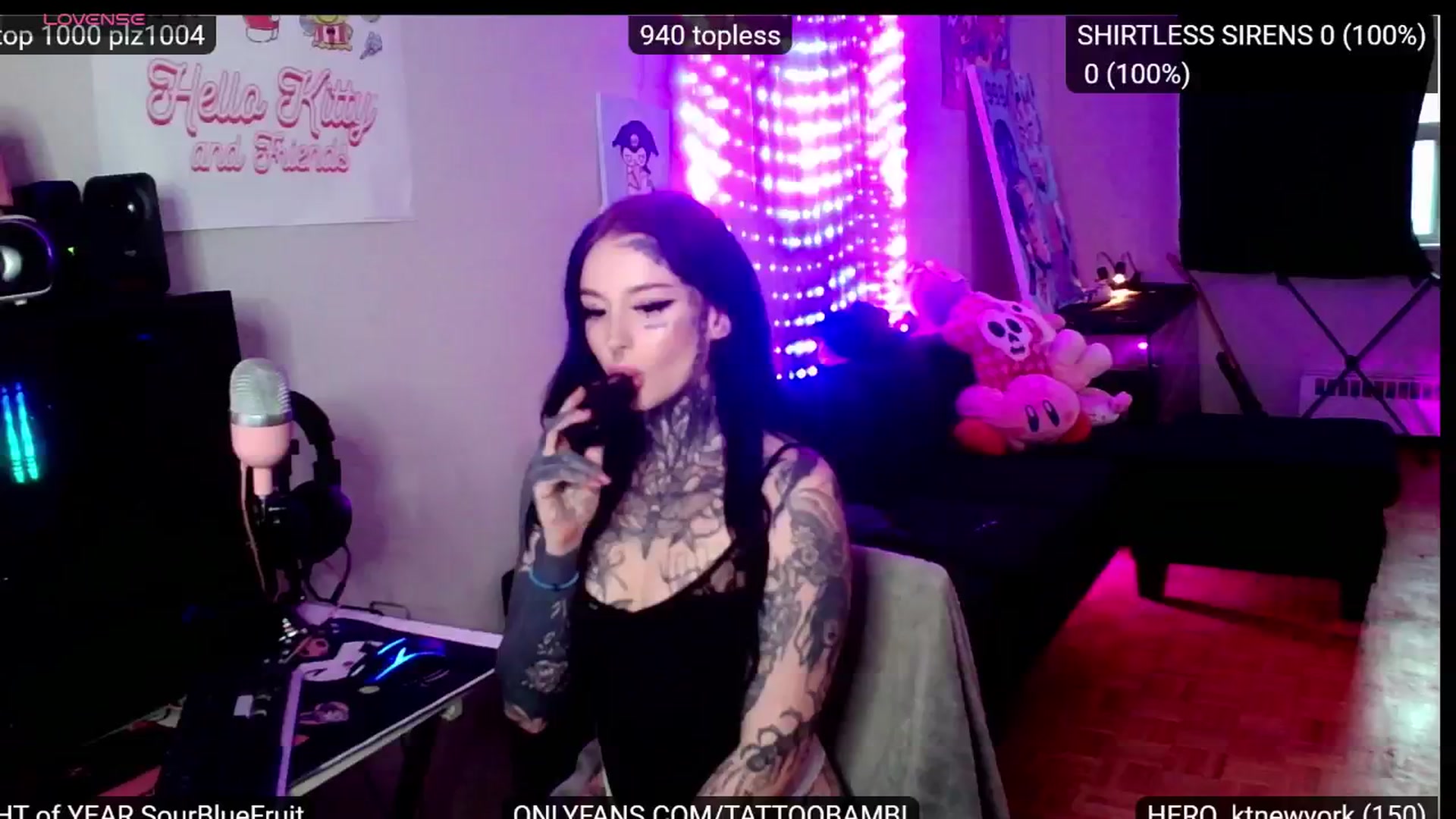 Gallery image thumbnail from Tattoobambi's myfreecams stream on, 11/16/2024, 24:28 image 5 of 20