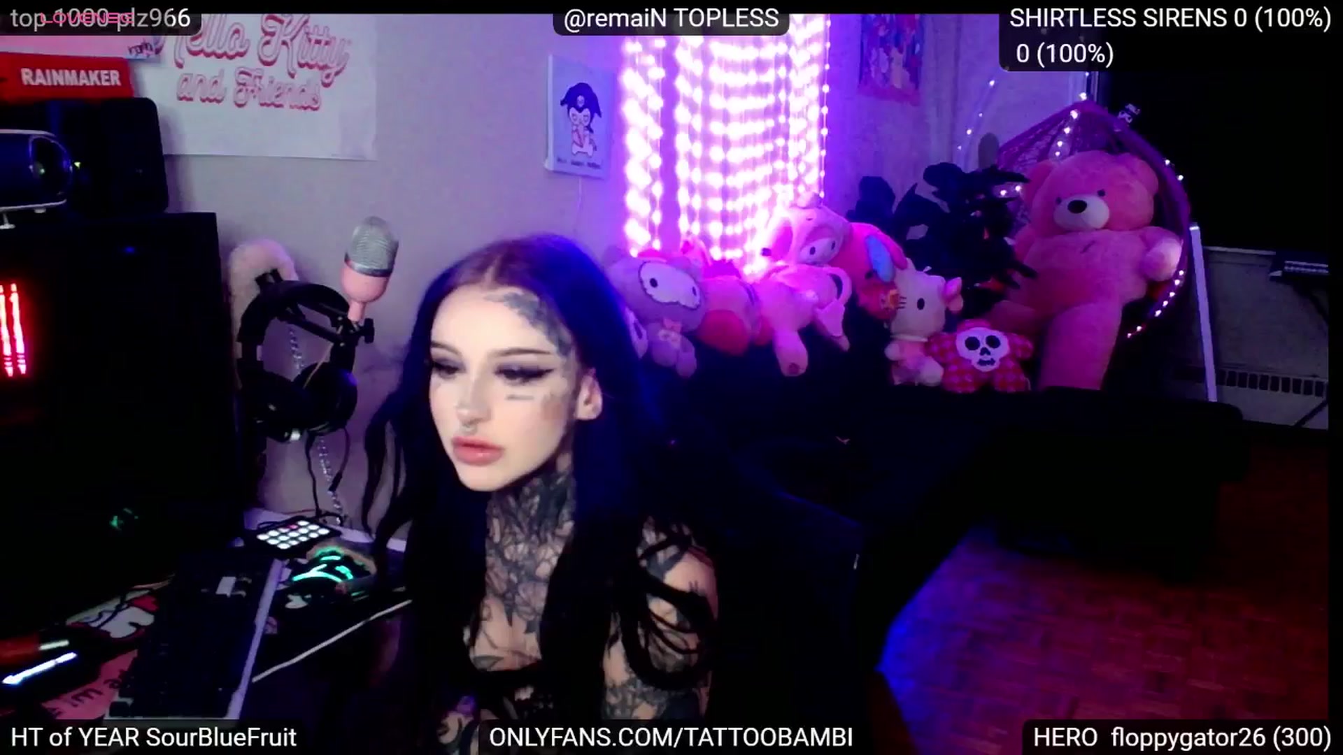Gallery image thumbnail from Tattoobambi's myfreecams stream on, 11/19/2024, 24:51 image 10 of 20