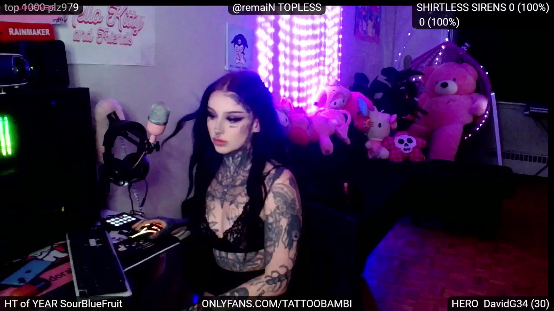 Gallery image thumbnail from Tattoobambi's myfreecams stream on, 11/19/2024, 24:51 image 6 of 20
