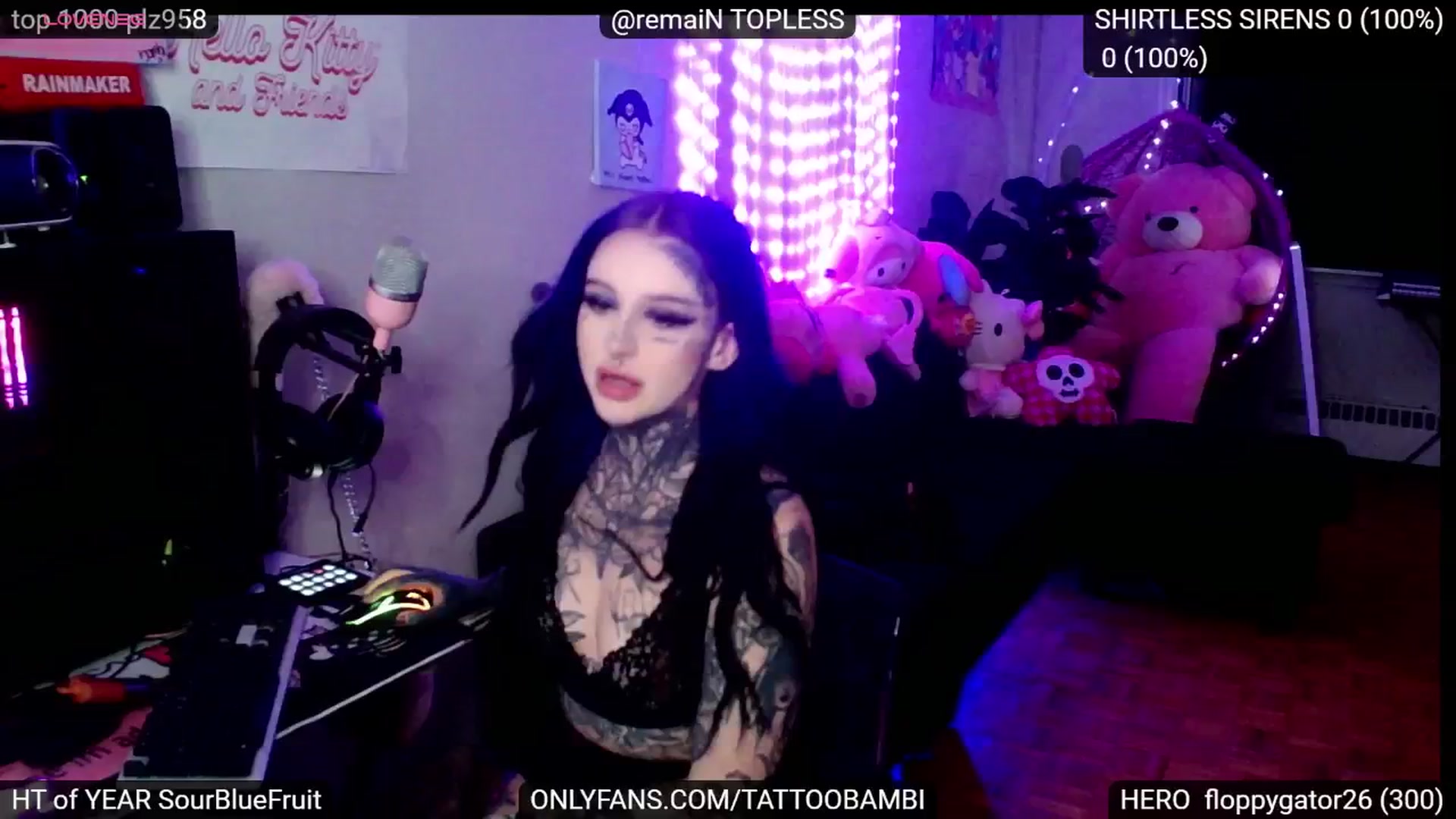 Gallery image thumbnail from Tattoobambi's myfreecams stream on, 11/19/2024, 24:51 image 12 of 20