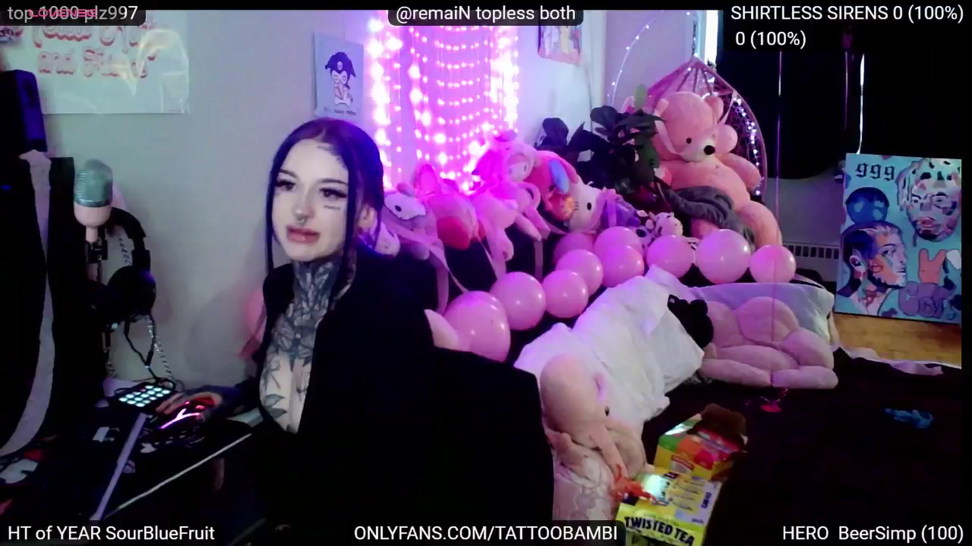 Gallery image thumbnail from Tattoobambi's myfreecams stream on, 11/21/2024, 24:25 image 1 of 20