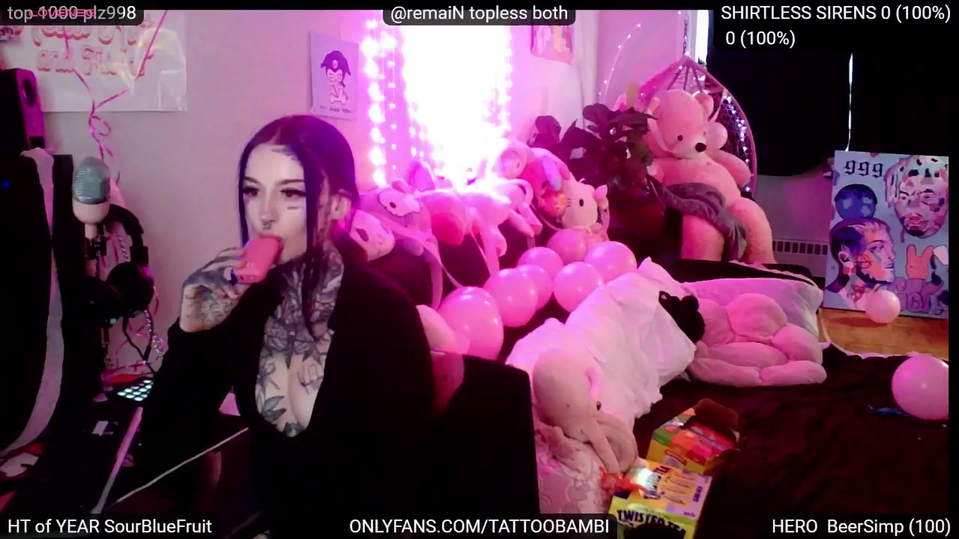 Gallery image thumbnail from Tattoobambi's myfreecams stream on, 11/21/2024, 24:25 image 2 of 20