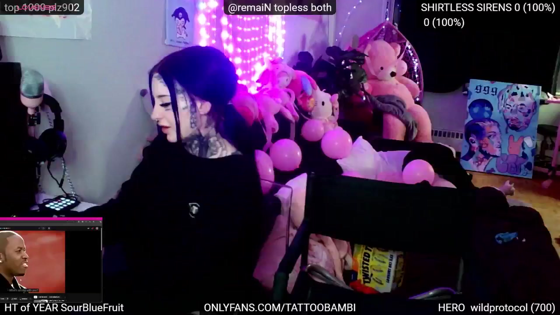 Gallery image thumbnail from Tattoobambi's myfreecams stream on, 11/21/2024, 03:55 image 1 of 20