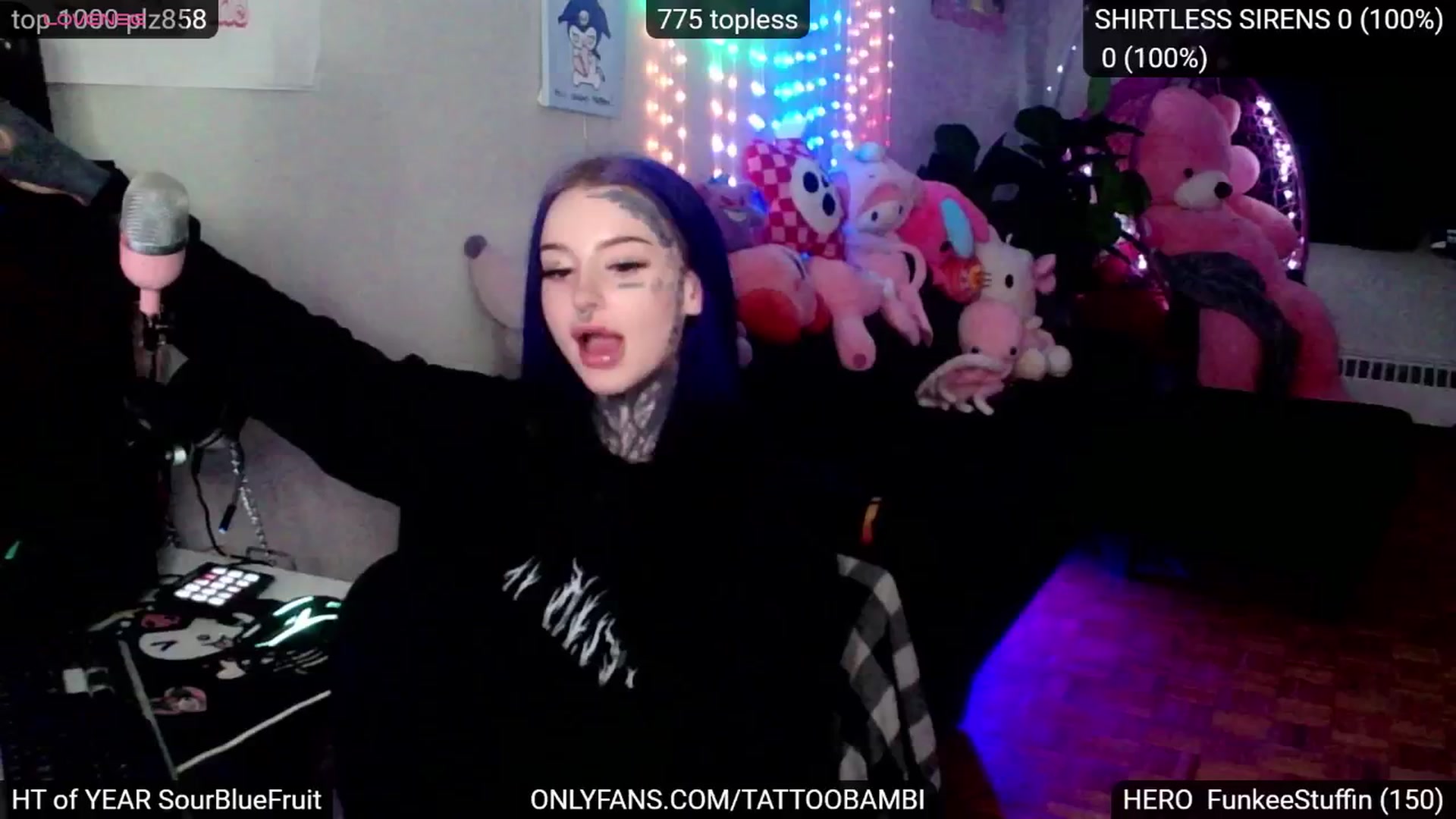 Gallery image thumbnail from Tattoobambi's myfreecams stream on, 11/23/2024, 23:14 image 20 of 20