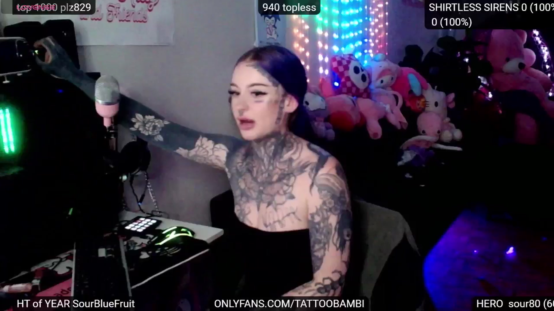 Gallery image thumbnail from Tattoobambi's myfreecams stream on, 11/25/2024, 24:11 image 8 of 20