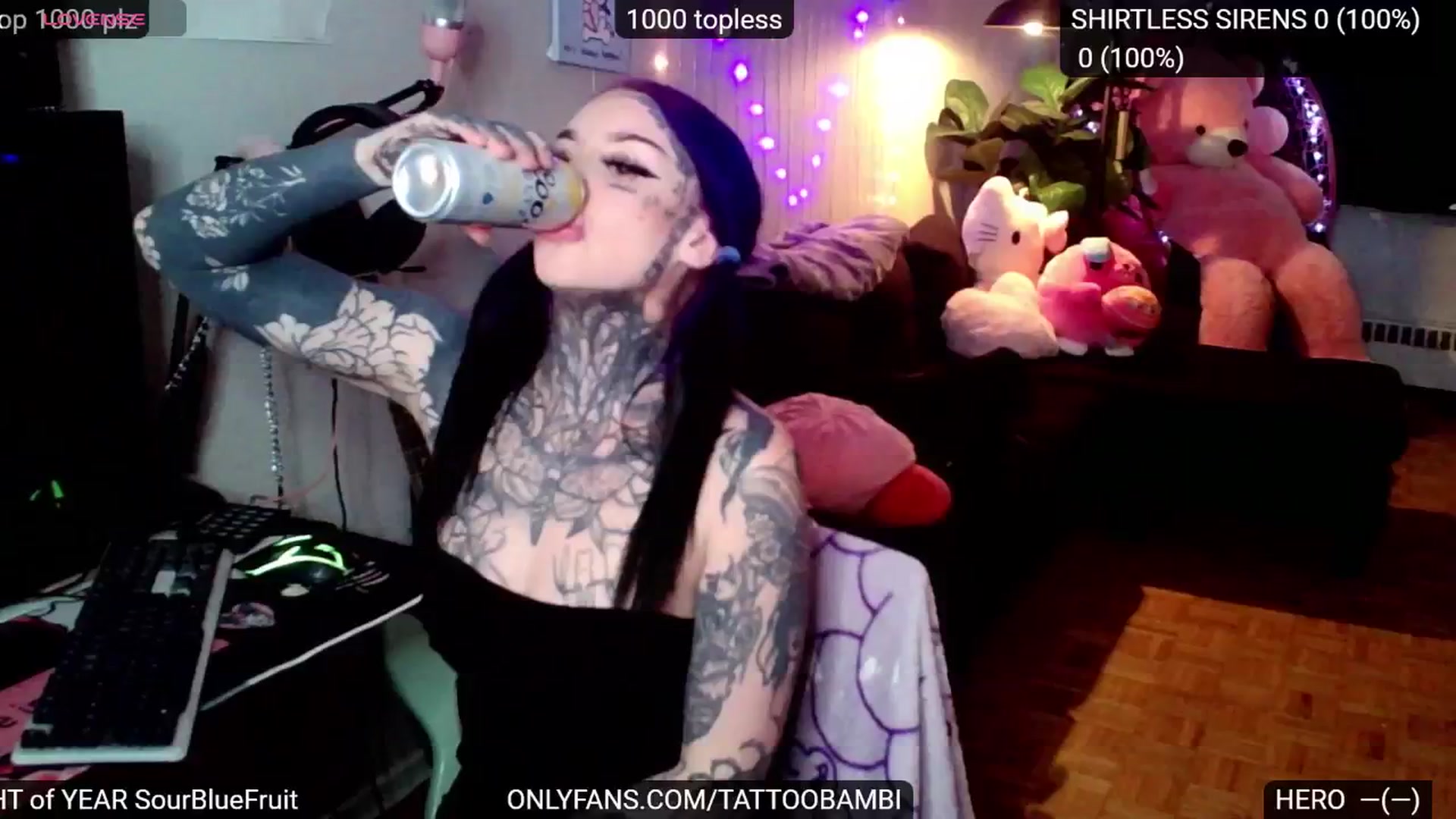 Gallery image thumbnail from Tattoobambi's myfreecams stream on, 12/04/2024, 02:25 image 3 of 20