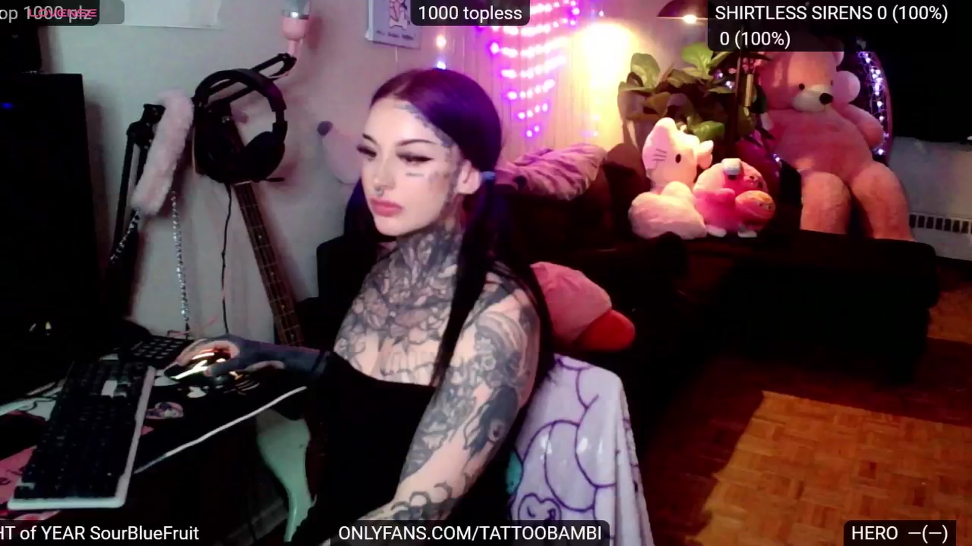 Gallery image thumbnail from Tattoobambi's myfreecams stream on, 12/04/2024, 02:25 image 2 of 20