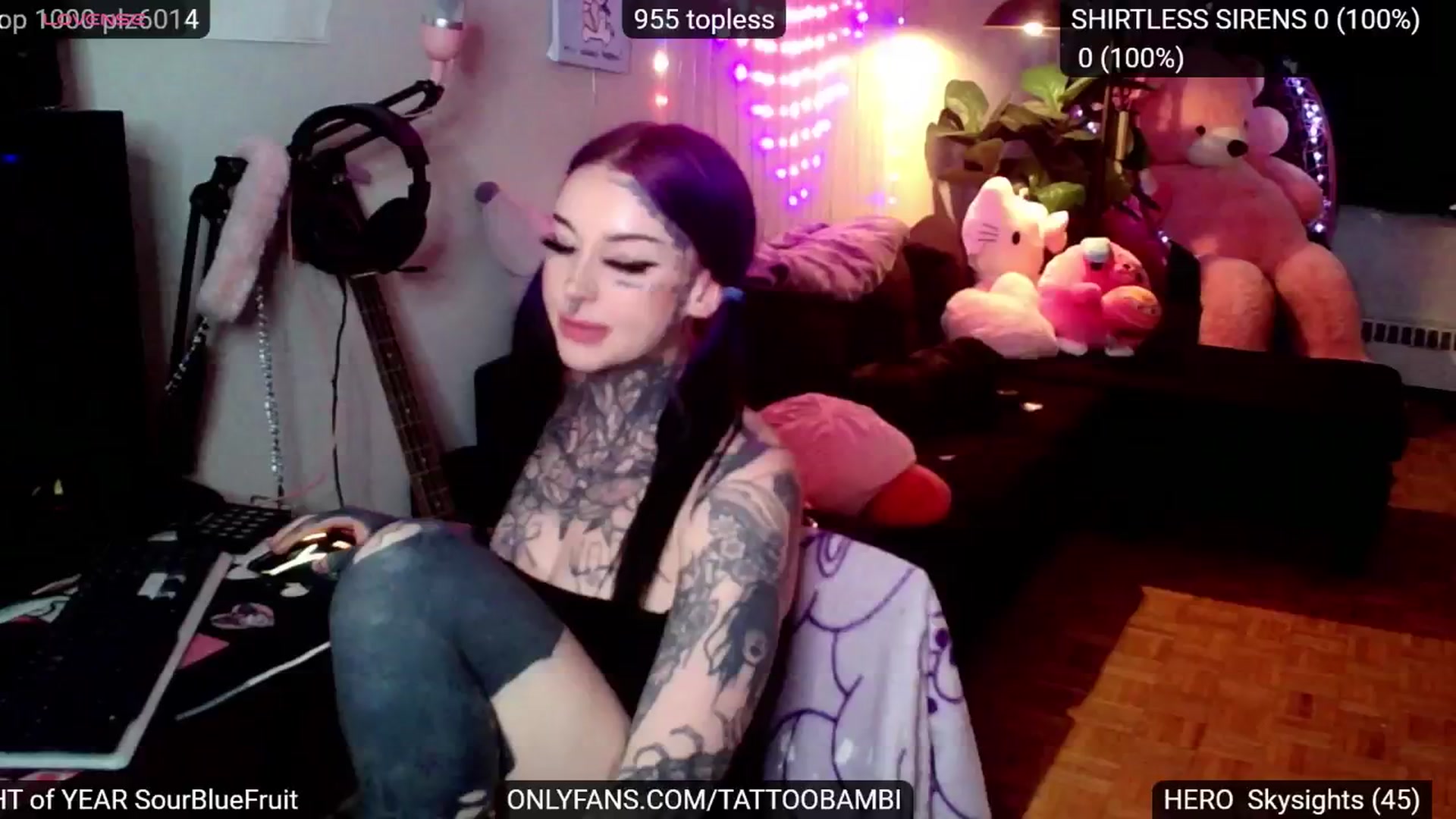 Gallery image thumbnail from Tattoobambi's myfreecams stream on, 12/04/2024, 02:25 image 16 of 20