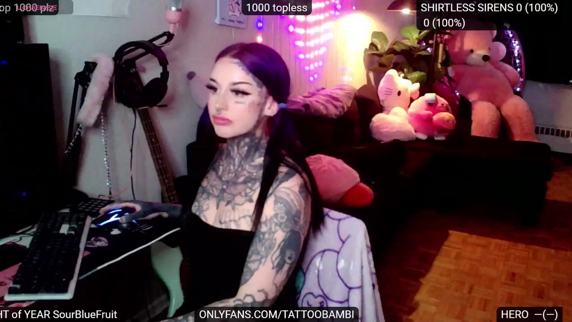 Gallery image thumbnail from Tattoobambi's myfreecams stream on, 12/04/2024, 02:25 image 4 of 20