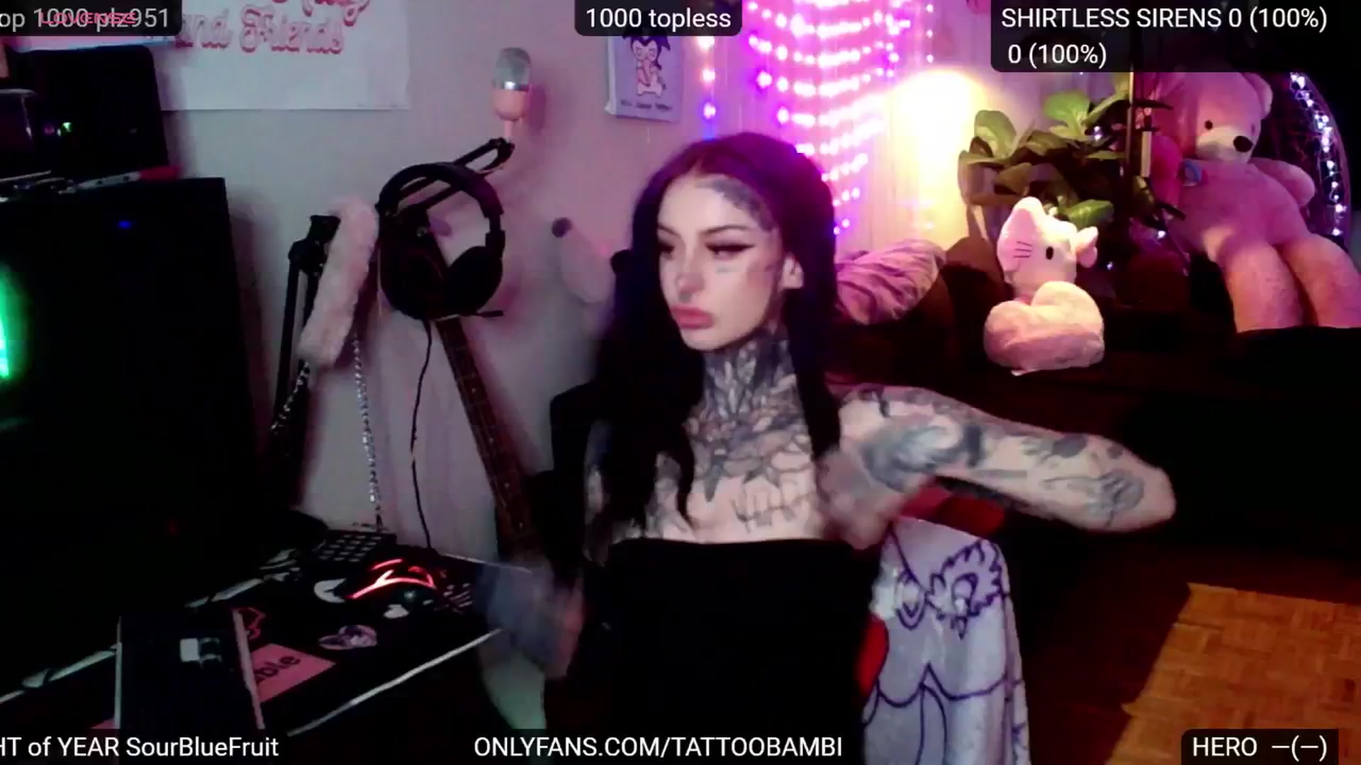 Gallery image thumbnail from Tattoobambi's myfreecams stream on, 12/05/2024, 24:00 image 9 of 20
