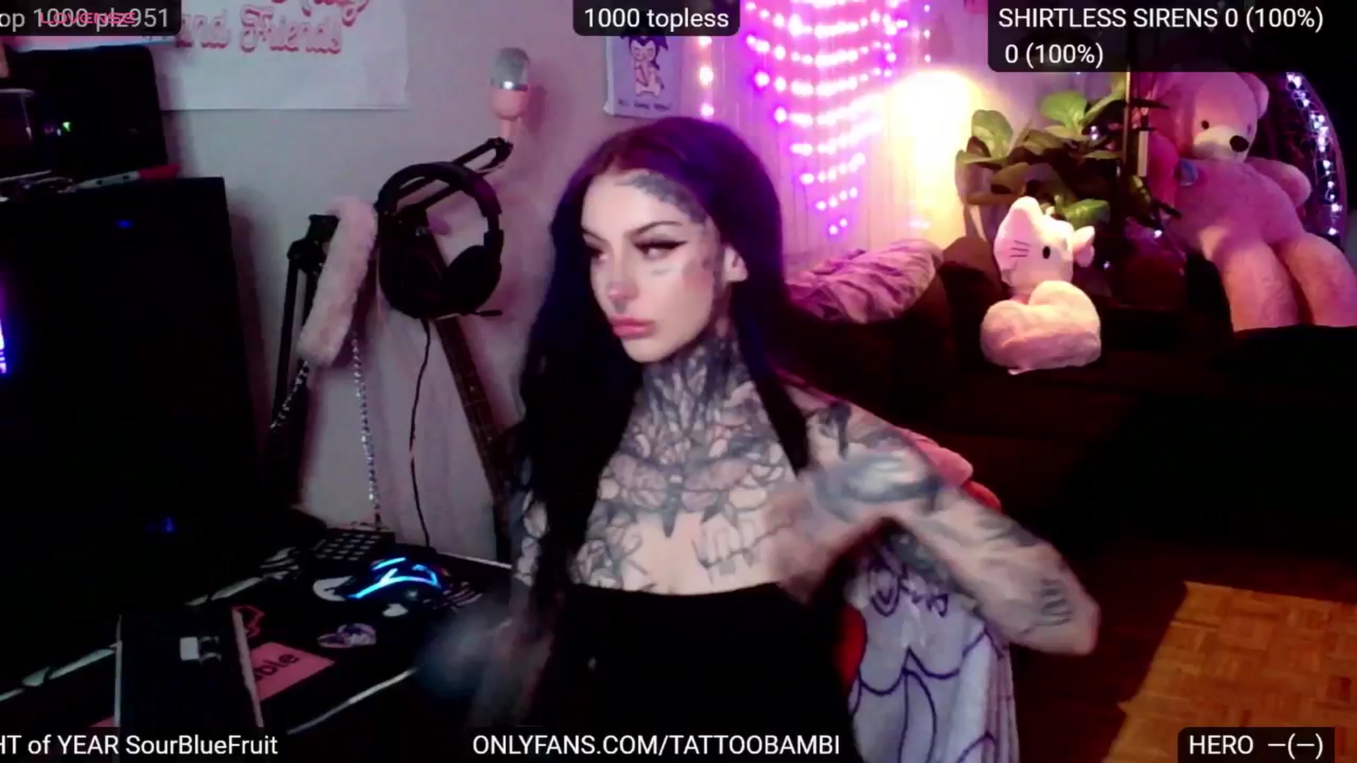 Gallery image thumbnail from Tattoobambi's myfreecams stream on, 12/05/2024, 24:00 image 8 of 20